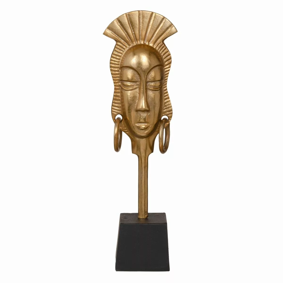 Deko-figur 14,5 X 10,5 X 50 Cm Schwarz Gold Afrikanerin günstig online kaufen