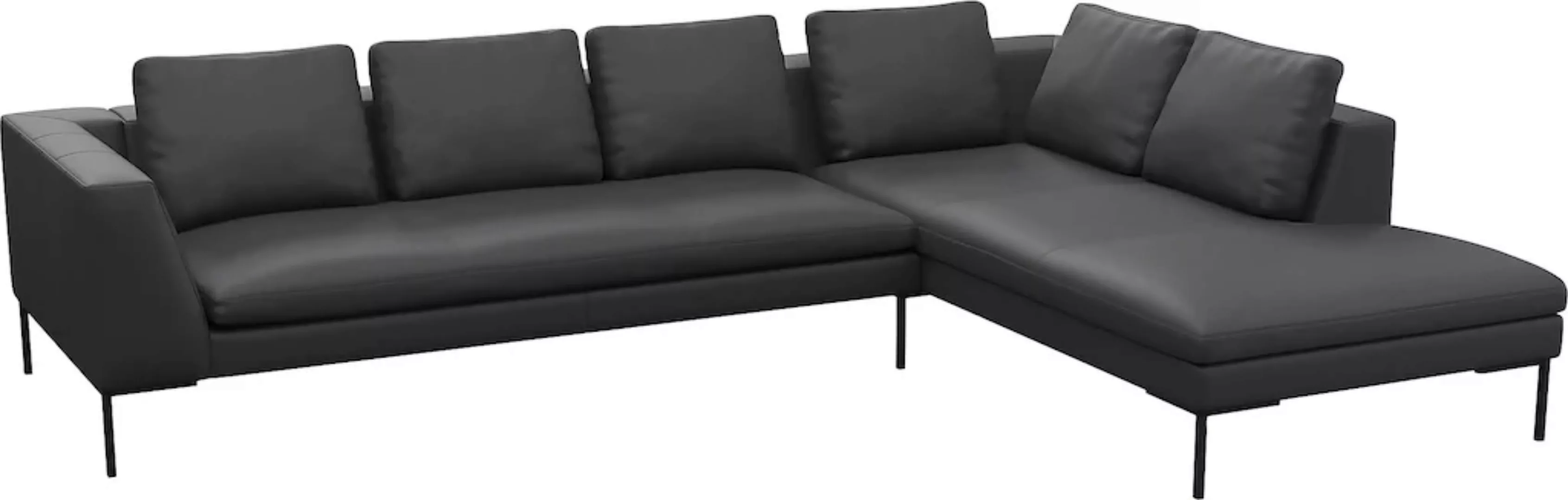 FLEXLUX Ecksofa "Loano, superbequemer Sitzkomfort durch Kaltschaum im Sitz, günstig online kaufen