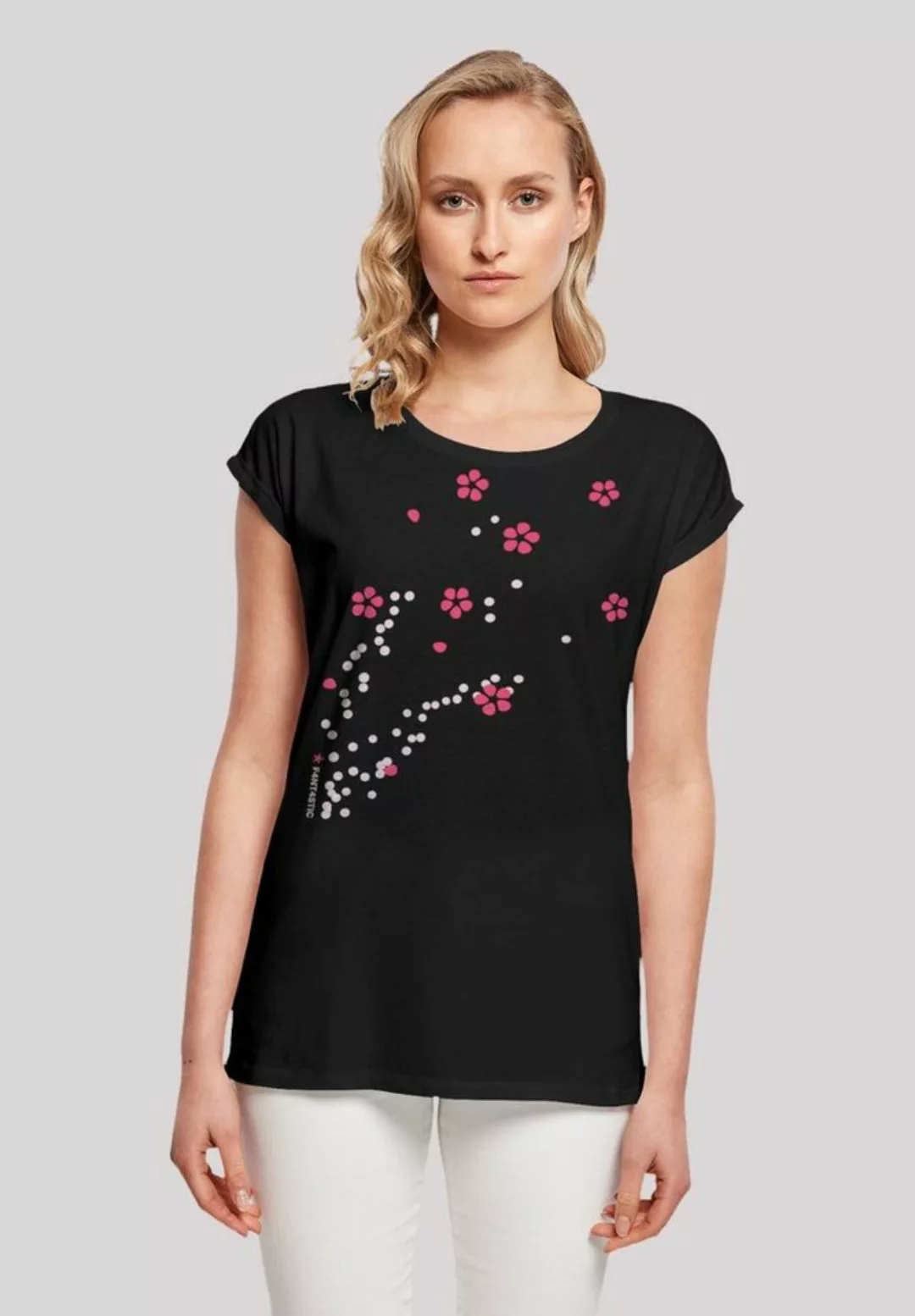 F4NT4STIC T-Shirt Blumen Ranke Print günstig online kaufen