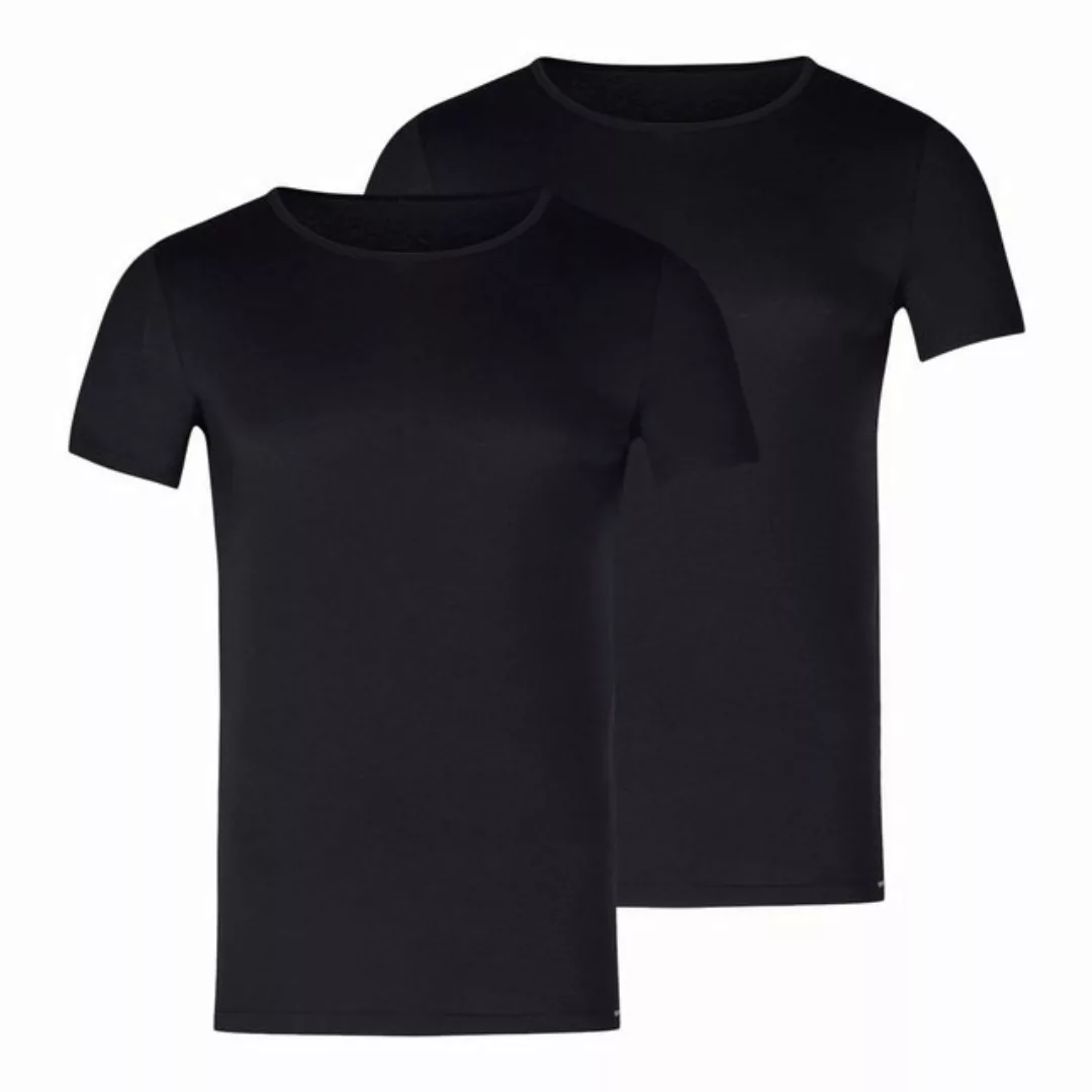 Skiny T-Shirt 2er Pack Crew-Neck Shirts mit körpernahem Schnitt günstig online kaufen