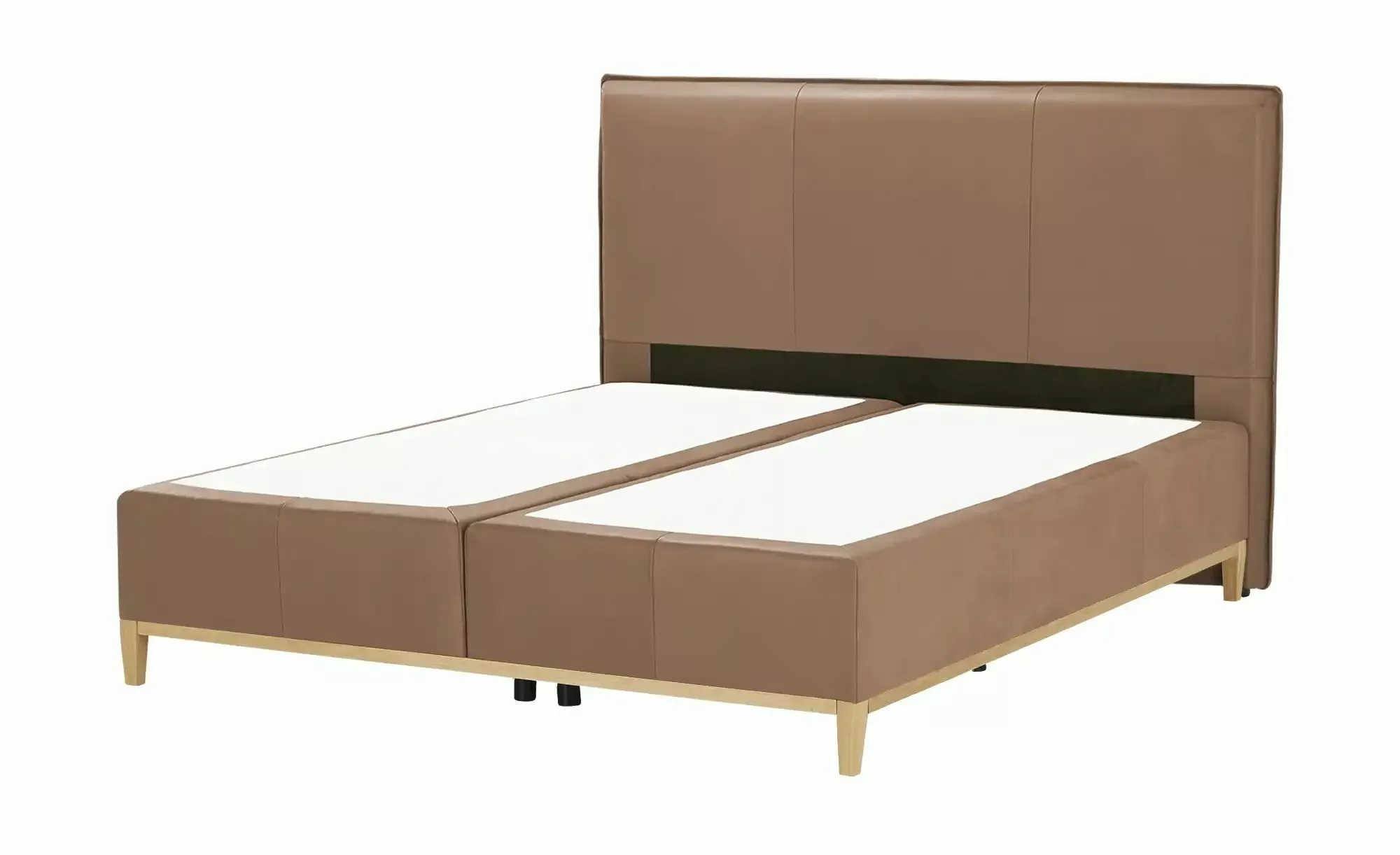 Boxspringbett Echtleder-Bezug Lyon ¦ braun ¦ Maße (cm): B: 168 H: 121 Bette günstig online kaufen