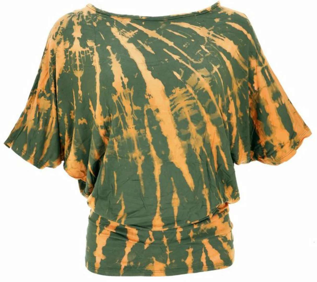 Guru-Shop T-Shirt Batikshirt mit Fledermausärmeln, lockeres.. Ethno Style, günstig online kaufen