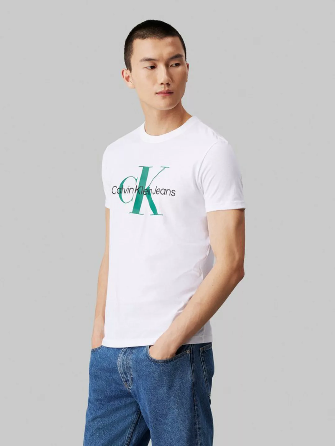 Calvin Klein Jeans T-Shirt SEASONAL MONOLOGO TEE mit großem Logodruck günstig online kaufen