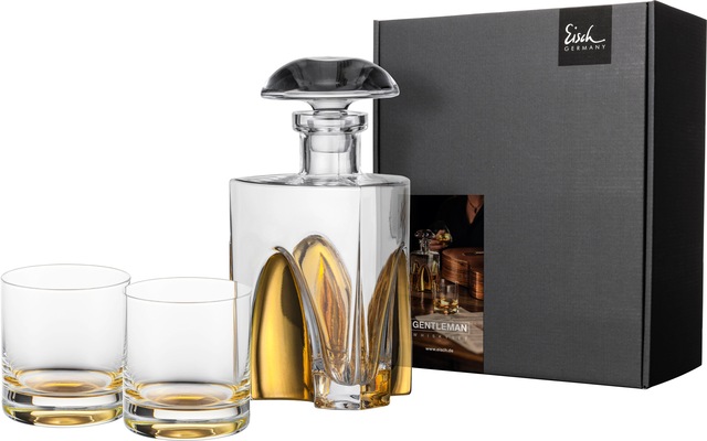 Eisch Whiskyglas »GENTLEMAN, Made in Germany«, (Set, 3 tlg., 1 Whiskykaraff günstig online kaufen