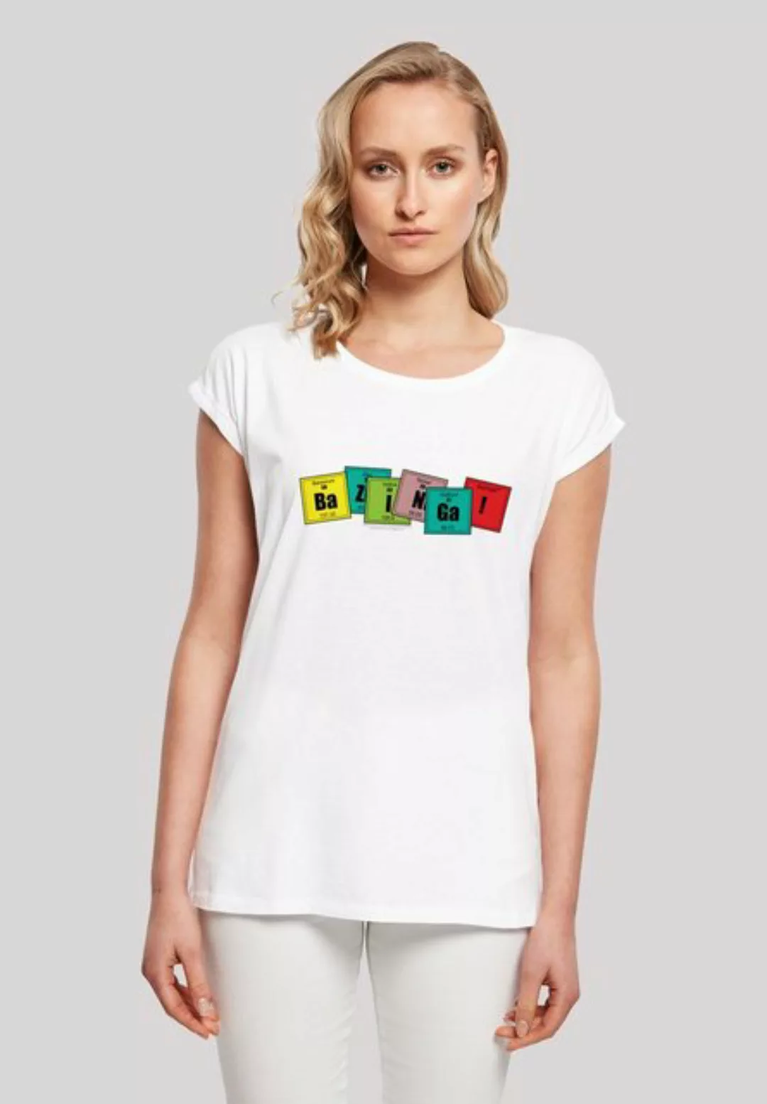 F4NT4STIC T-Shirt Shirt 'Big Bang Theory Bazinga' Print günstig online kaufen