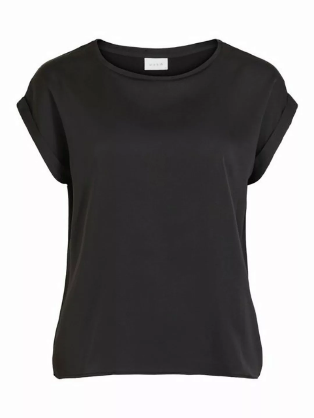 Vila T-Shirt Satin Blusen T-Shirt Kurzarm Basic Top Glänzend VIELLETTE 4599 günstig online kaufen