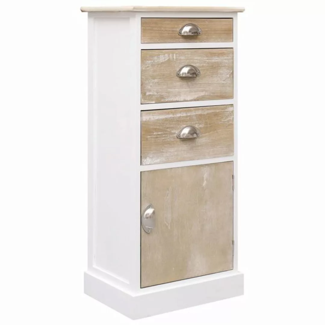 furnicato Beistellschrank 38x28x86 cm Massivholz Paulownia (1-St) günstig online kaufen