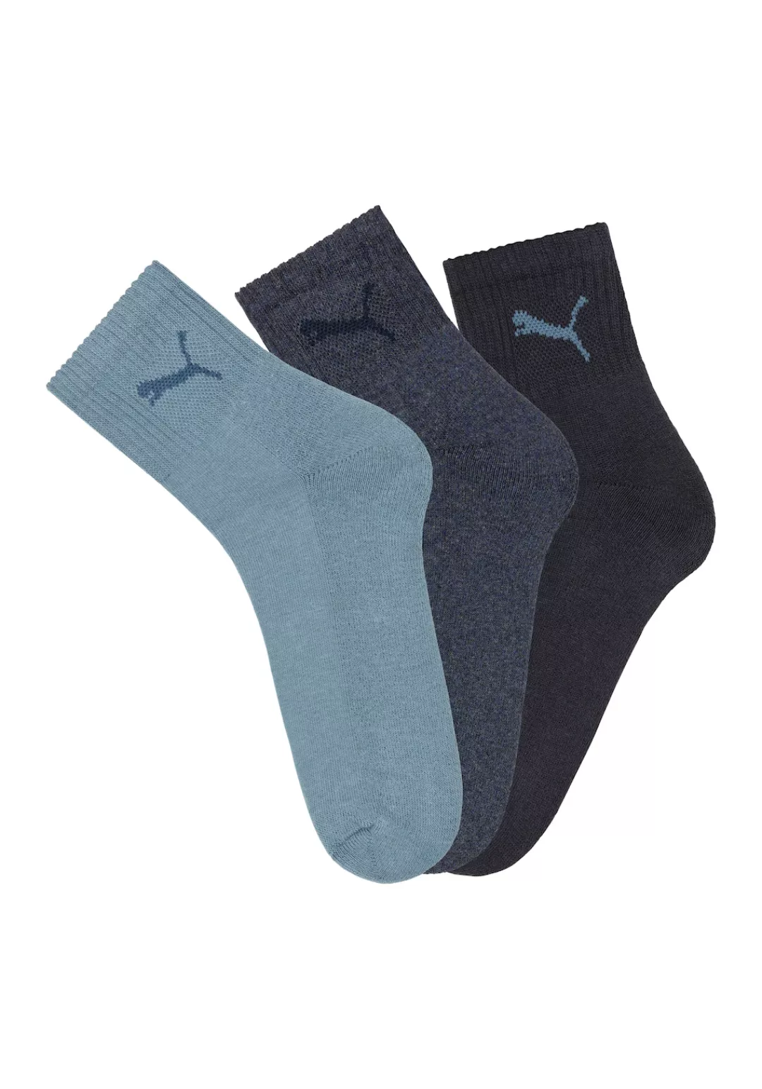 PUMA Sportsocken "short crew", (3er-Pack), mit klassischer Rippe günstig online kaufen