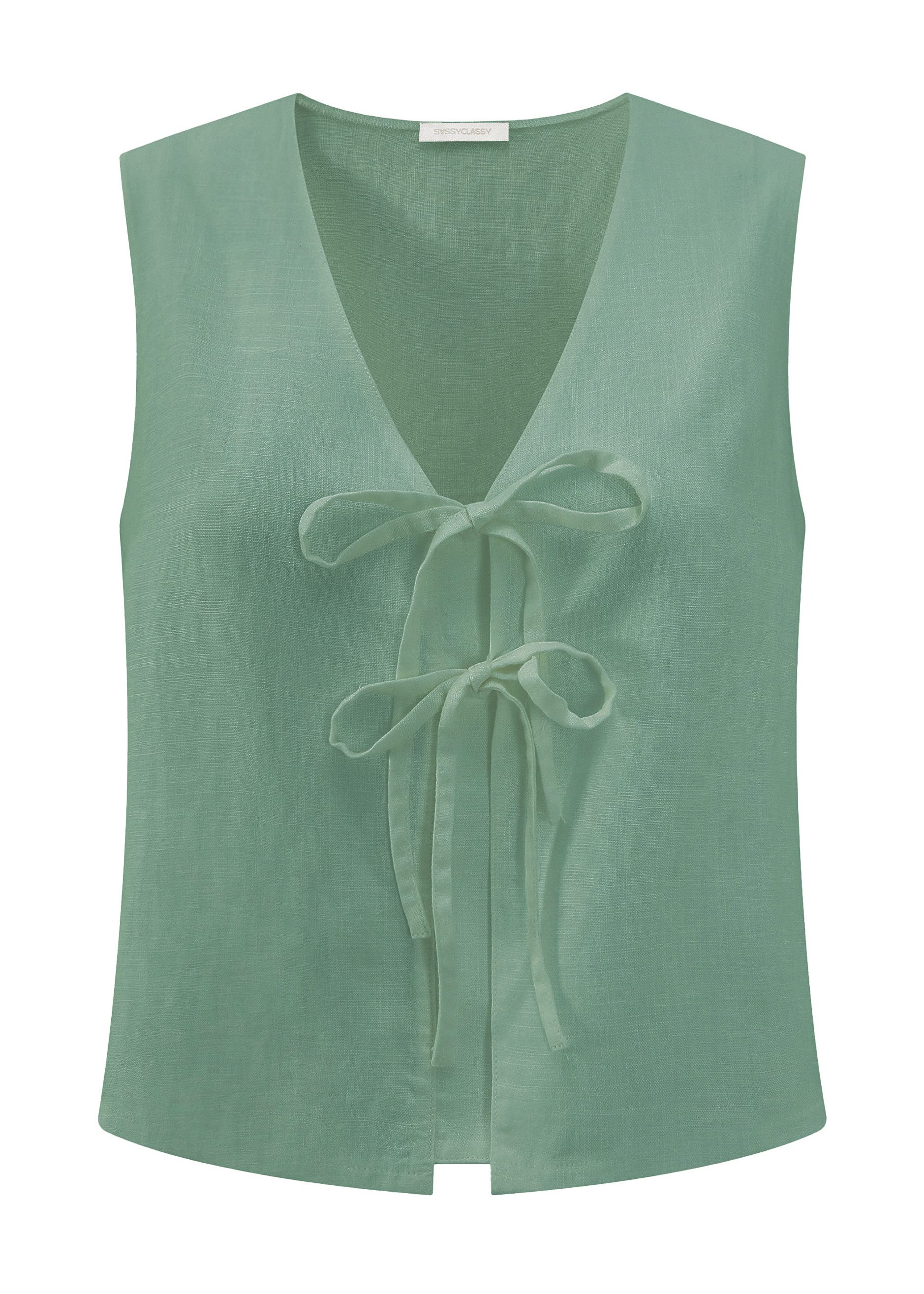 SASSYCLASSY T-Shirt Leinen Top Damen mit günstig online kaufen