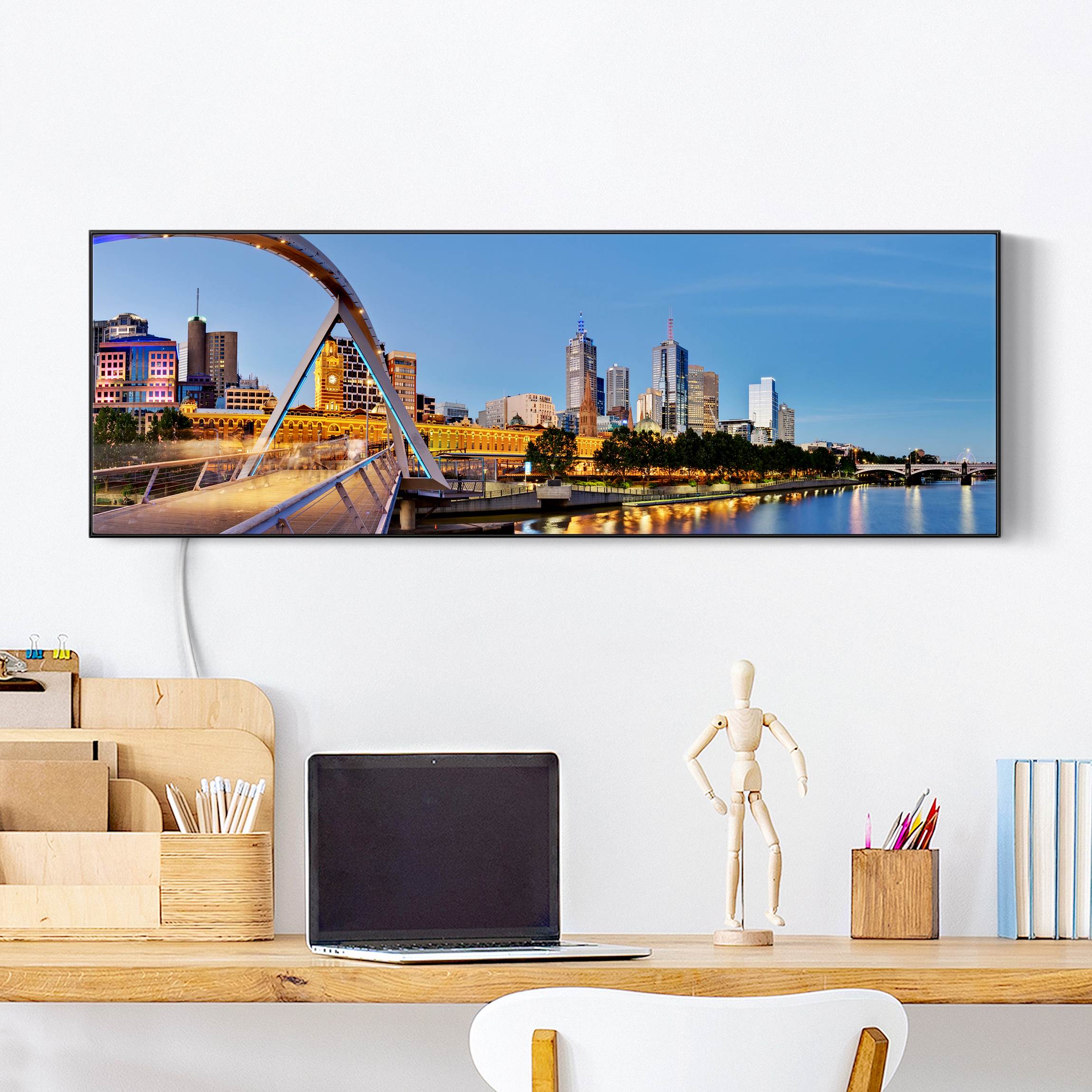 LED-Wechselbild View Across The Yarra River günstig online kaufen