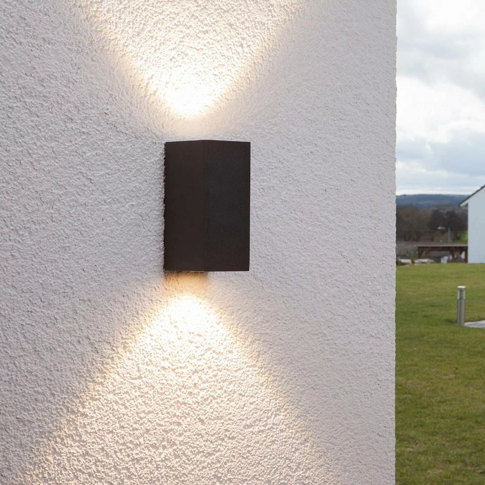 Lucande Tavi LED Außenwandlampe Bridgelux 2er-Set günstig online kaufen