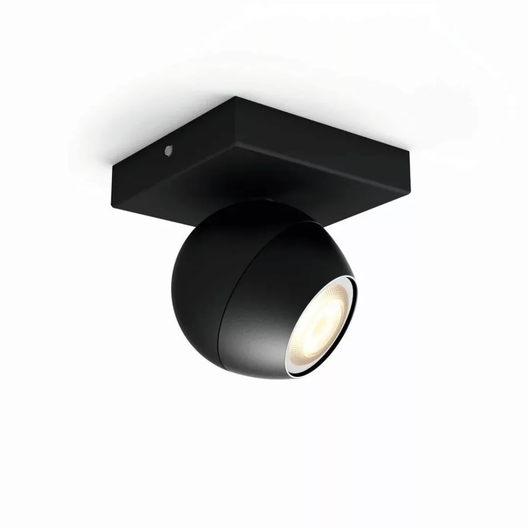 Philips Hue Bluetooth White Ambiance LED Deckenspot Buckram in Schwarz 5W 3 günstig online kaufen