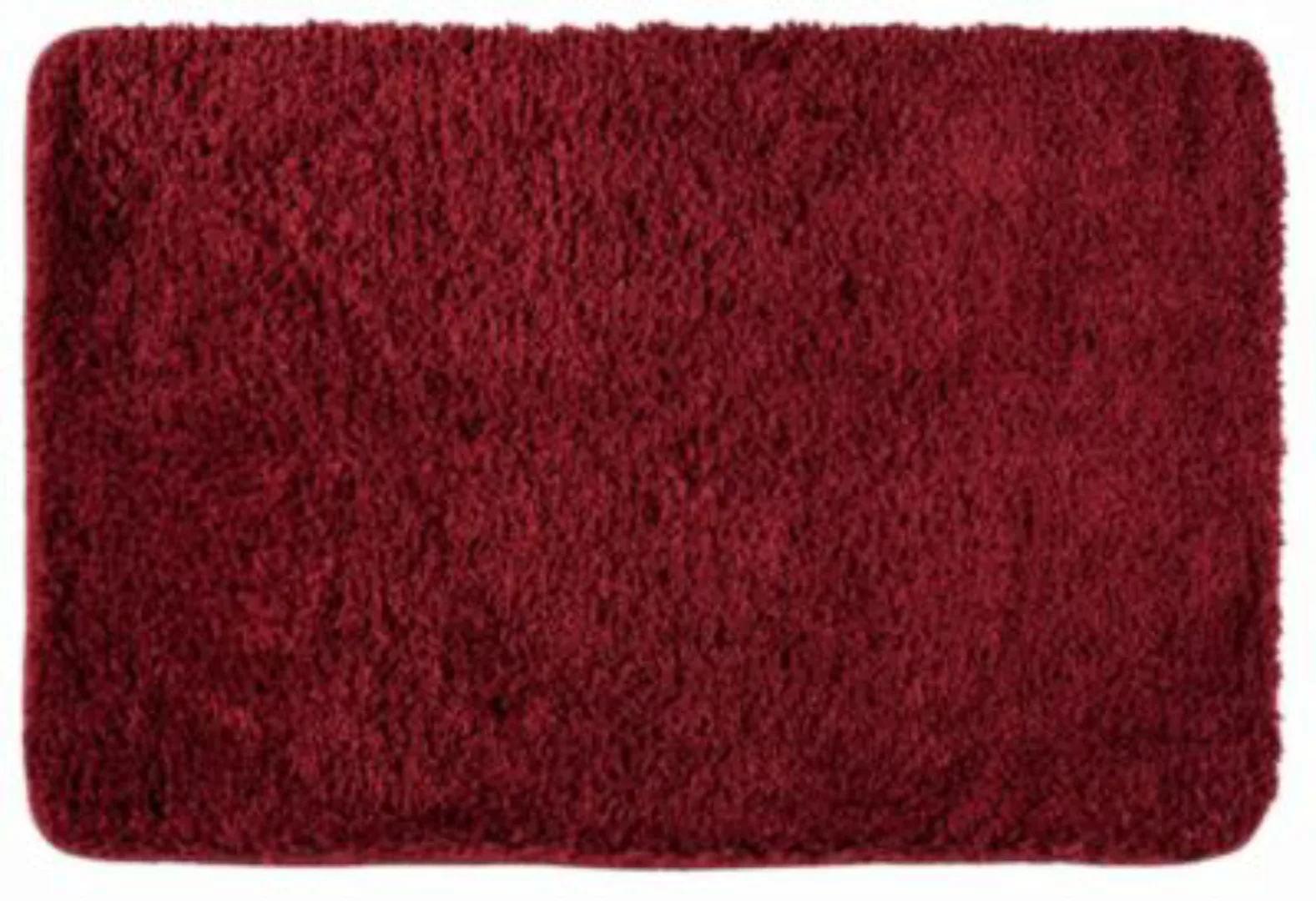 WENKO Badteppich Belize Chili 60 x 90 cm, Mikrofaser rot günstig online kaufen