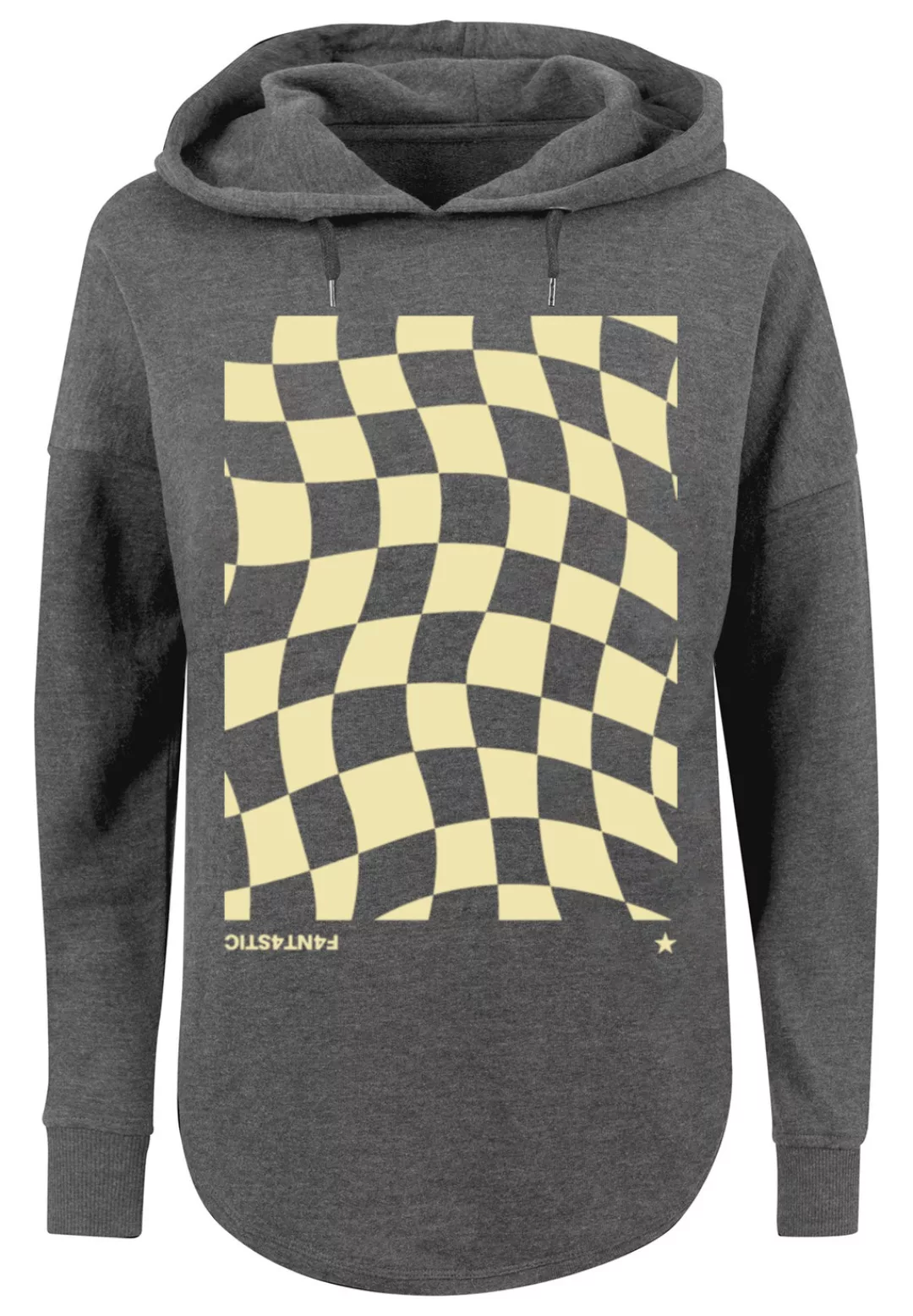 F4NT4STIC Kapuzenpullover "Wavy Schach Muster", Print günstig online kaufen