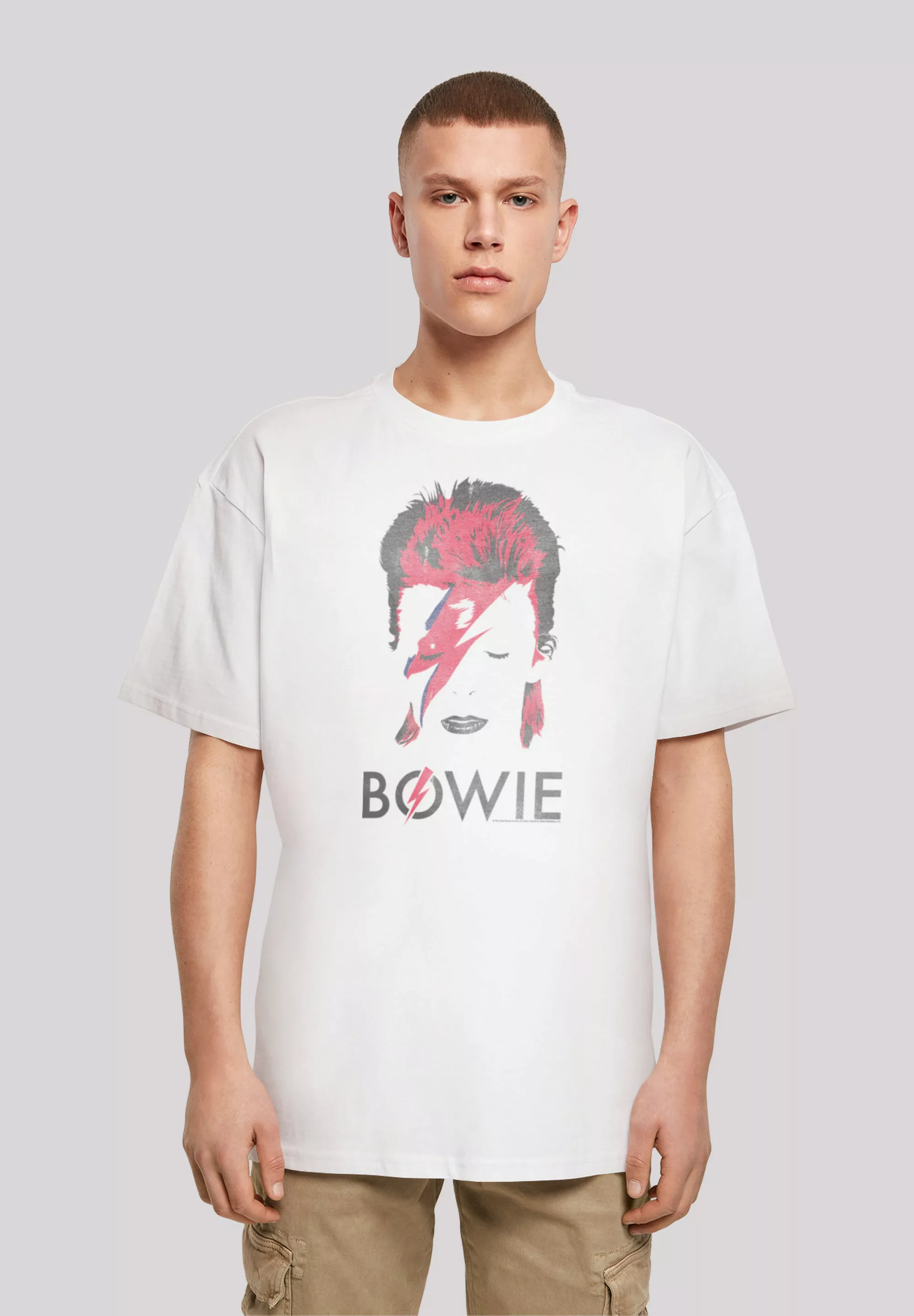 F4NT4STIC T-Shirt "David Bowie Aladdin Sane Distressed", Print günstig online kaufen