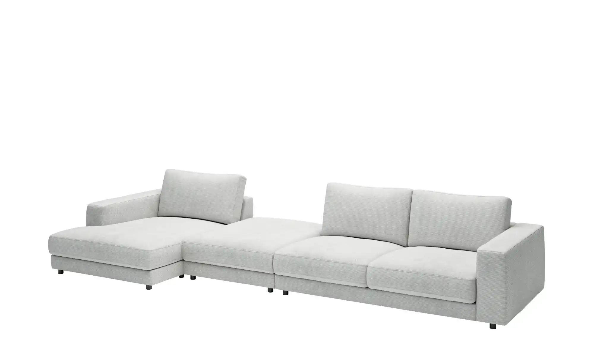 Jette Home Ecksofa in Feincord Sila ¦ grau ¦ Maße (cm): B: 430 H: 85 T: 170 günstig online kaufen