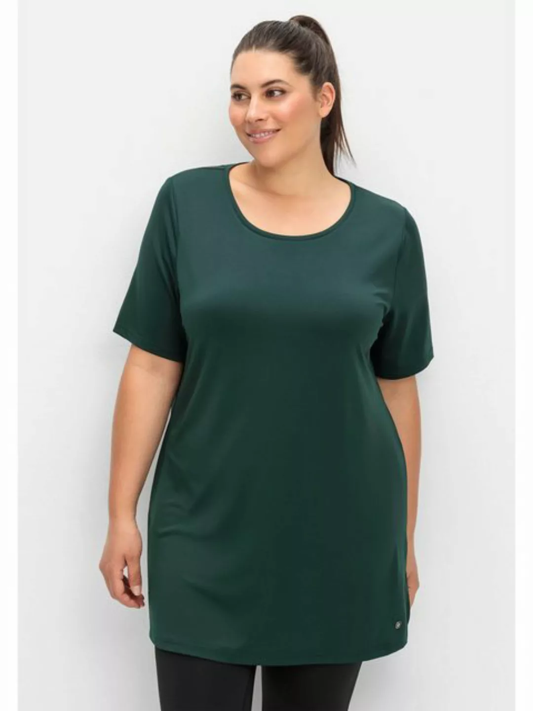 Sheego Longshirt Große Größen mit atmungsaktiver, schnelltrocknender Funkti günstig online kaufen