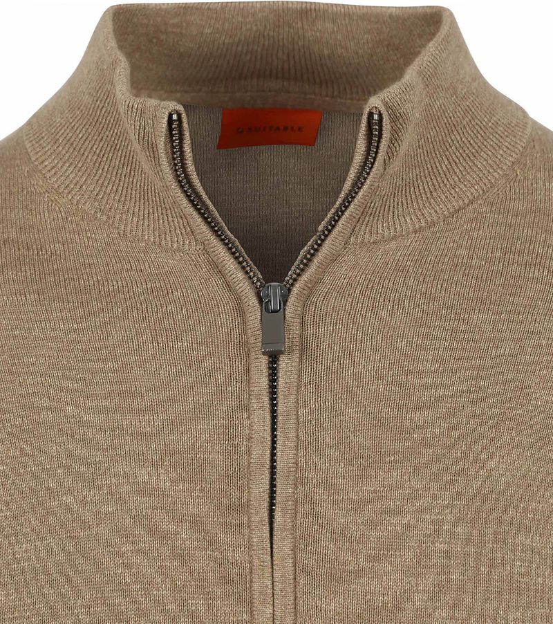 Suitable Strickjacke Slub Yarn Beige - Größe XL günstig online kaufen