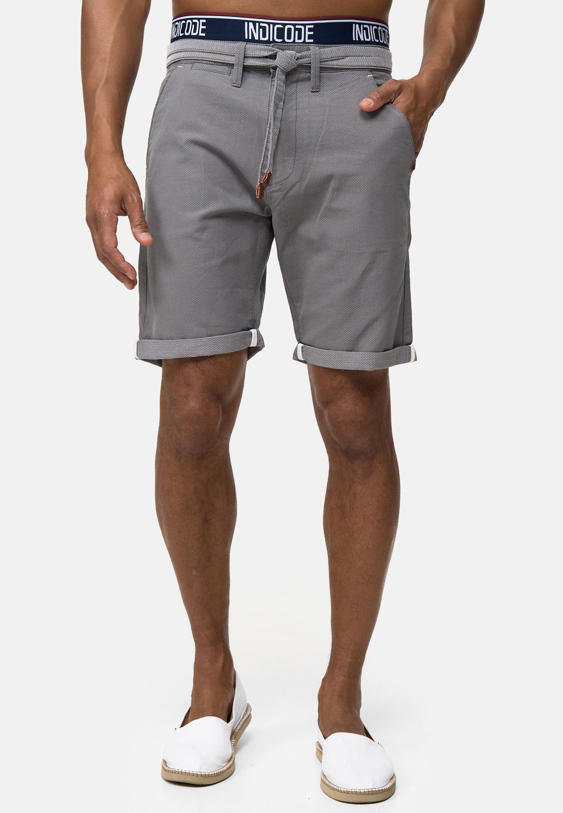 Indicode Chinoshorts Acton praktische Chino Taschen günstig online kaufen