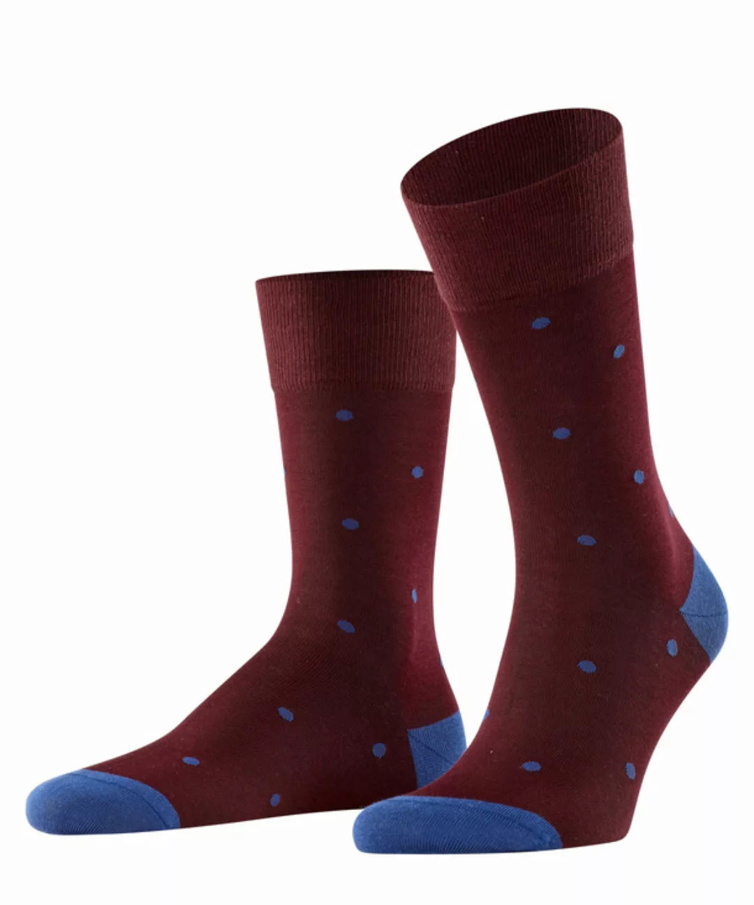 FALKE Dot Herren Socken, 47-50, Rot, Punkte, Baumwolle, 13269-859604 günstig online kaufen