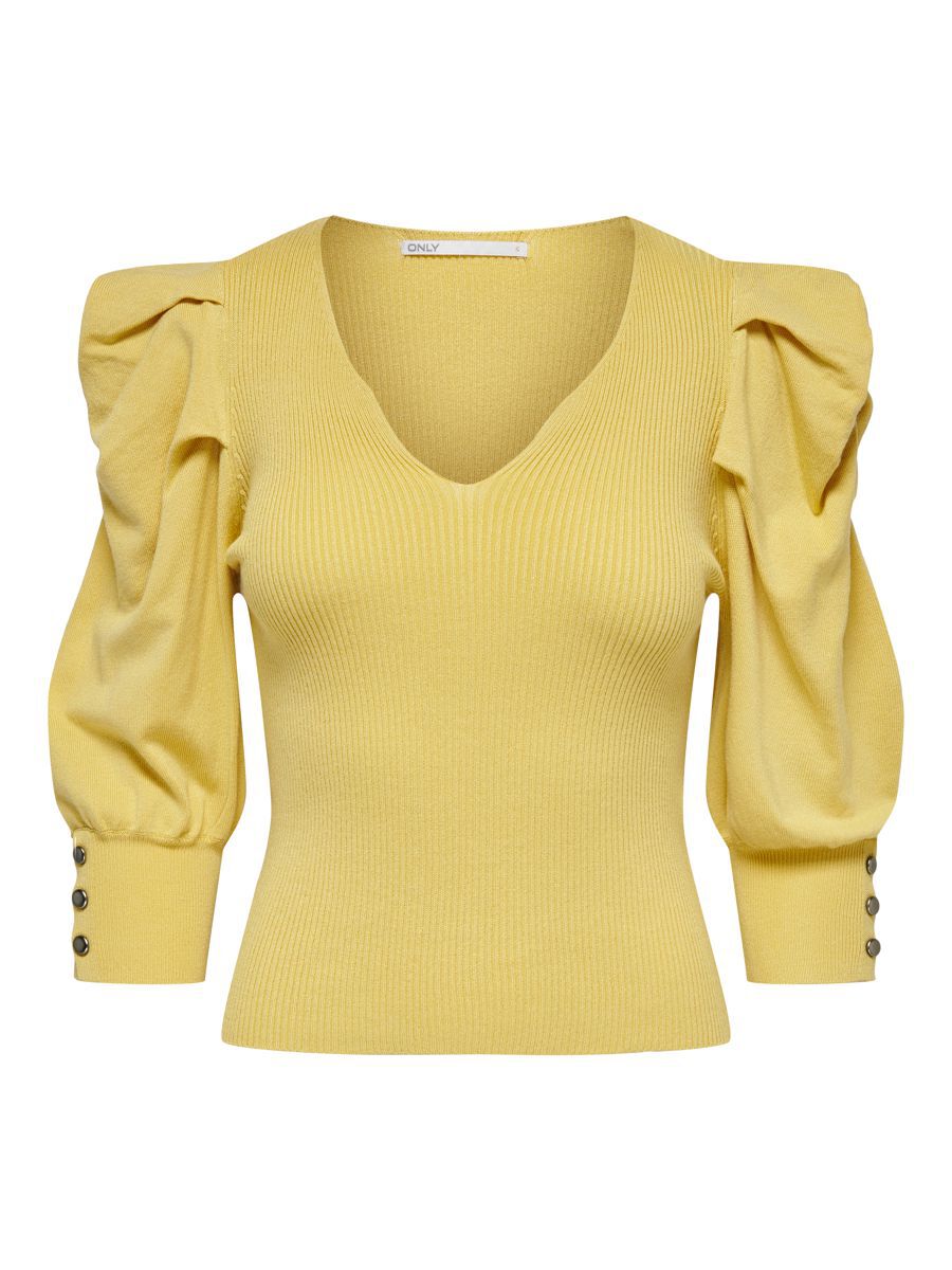 ONLY 2/4-ärmeliges Strickpullover Damen Gelb günstig online kaufen