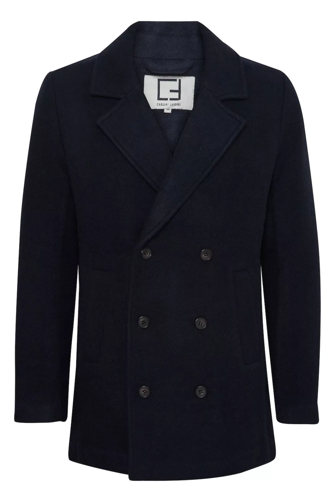 Casual Friday Wollmantel "Wollmantel CFVILMER wool mix peacoat" günstig online kaufen