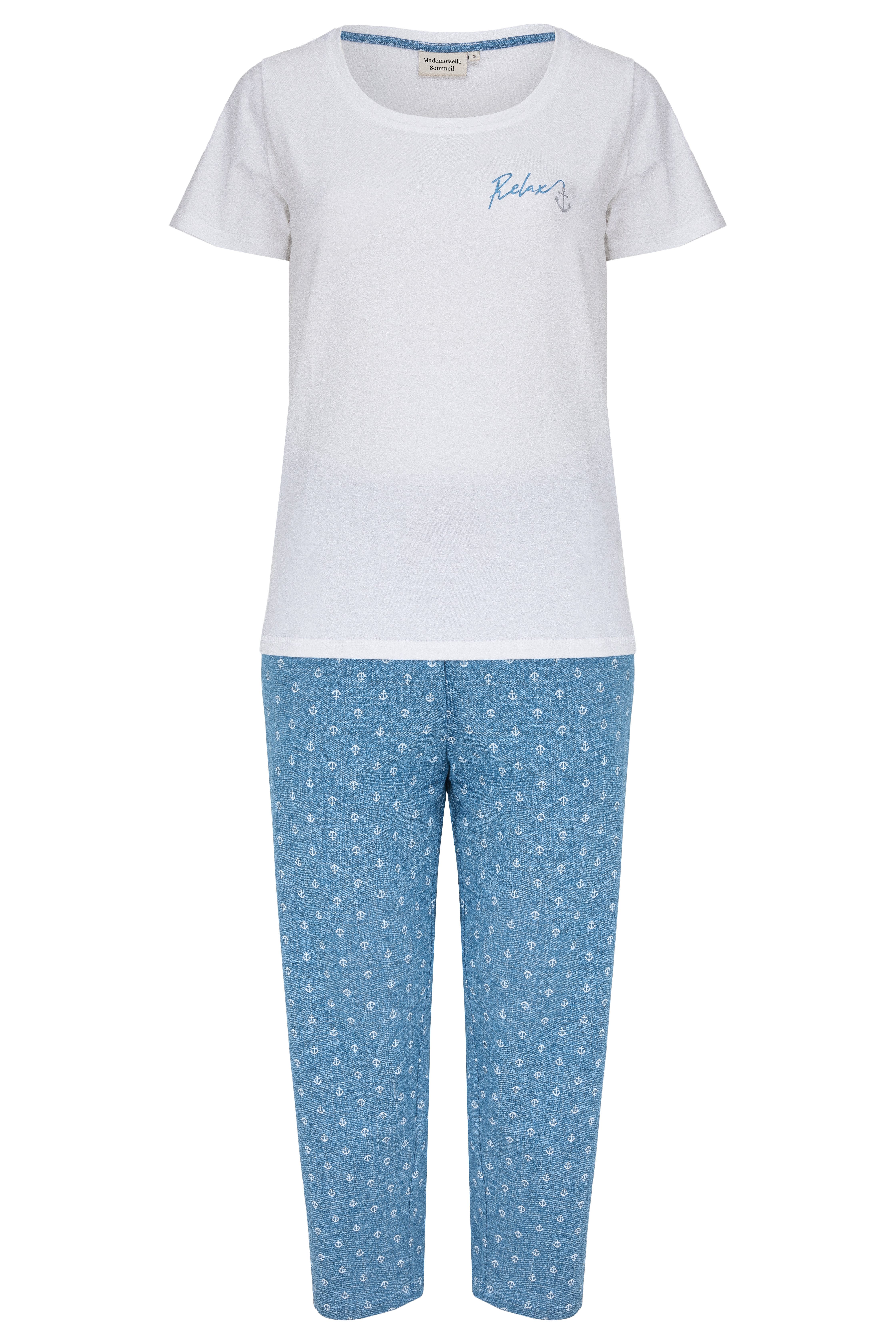 Mademoiselle Sommeil Pyjama Schlafanzug im maritimen günstig online kaufen