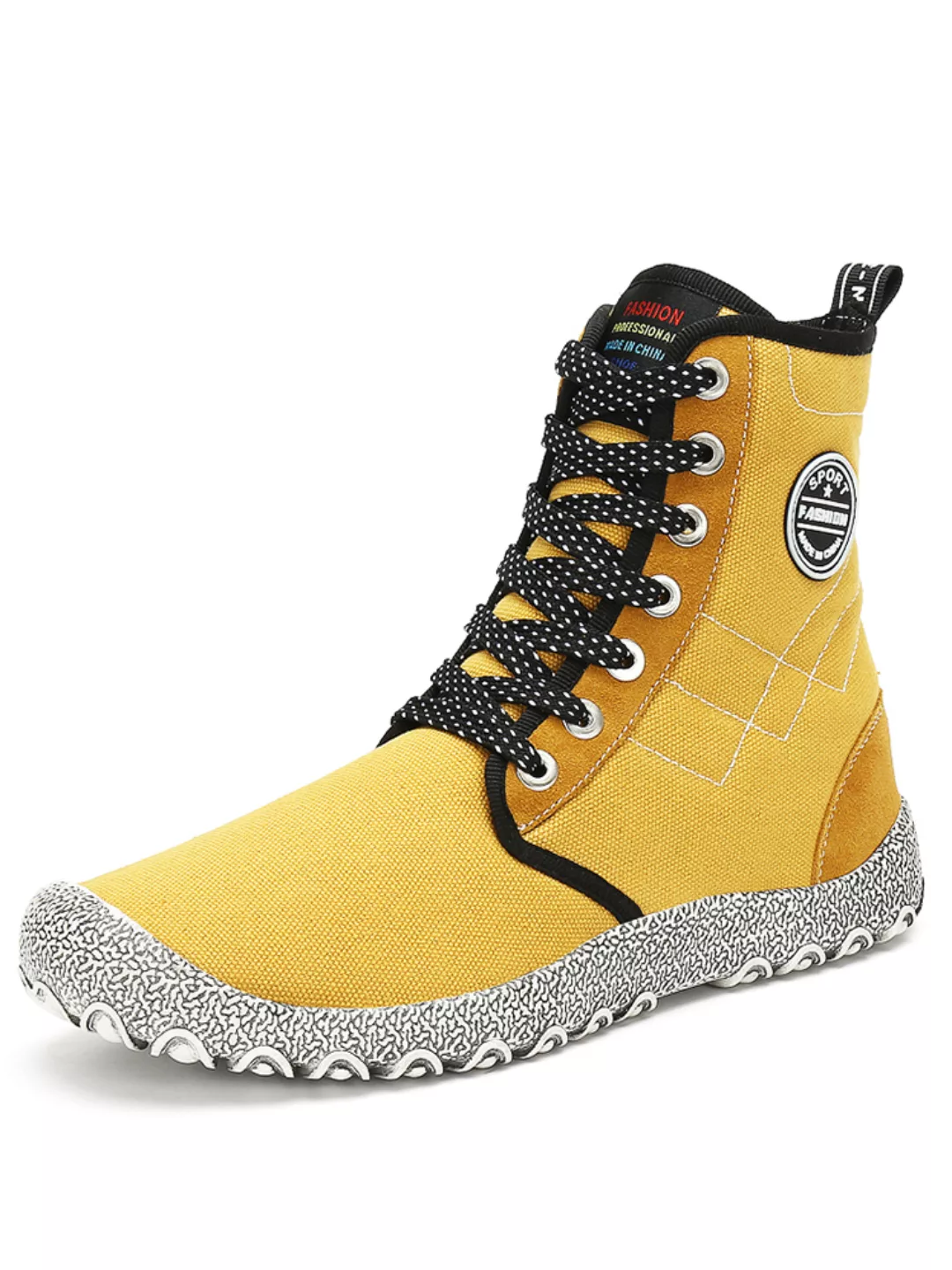 Große Herren High Top Canvas Outdoor Rutschfester Knöchel Stiefel günstig online kaufen