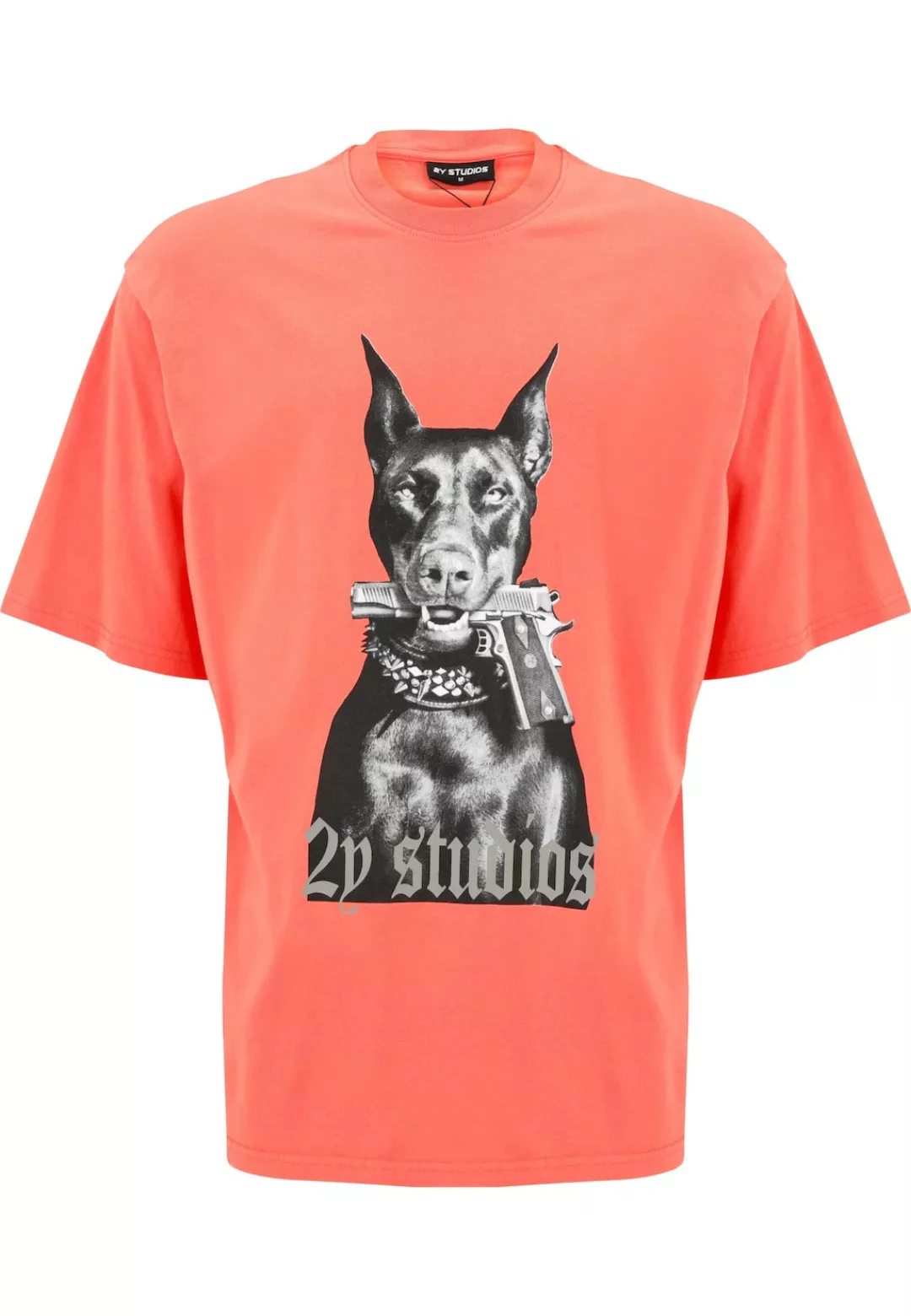 2Y Studios T-Shirt "2Y Studios Herren Doberman Oversize Tee", (1 tlg.) günstig online kaufen