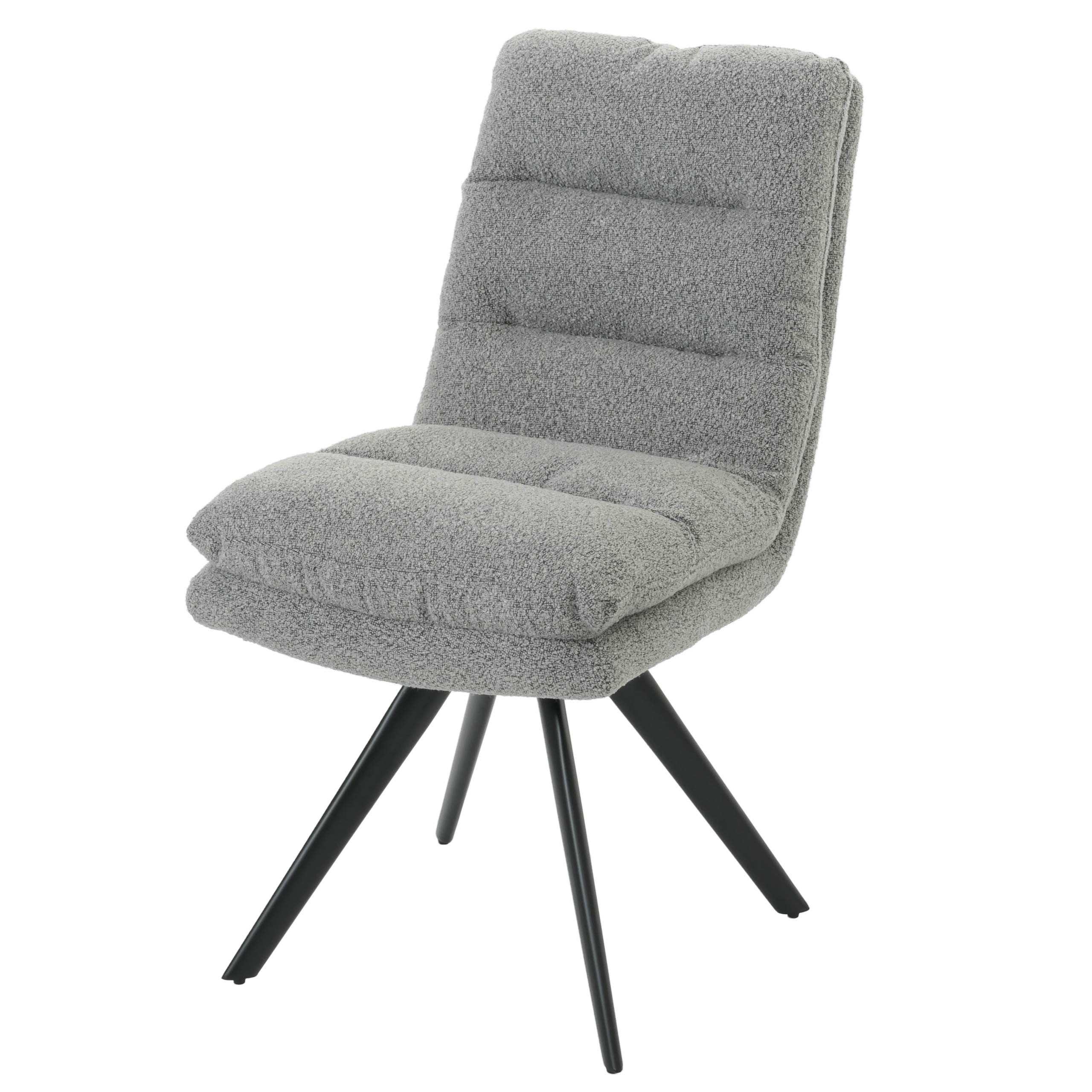 MCW Esszimmerstuhl G66 Boucle Hellgrau günstig online kaufen