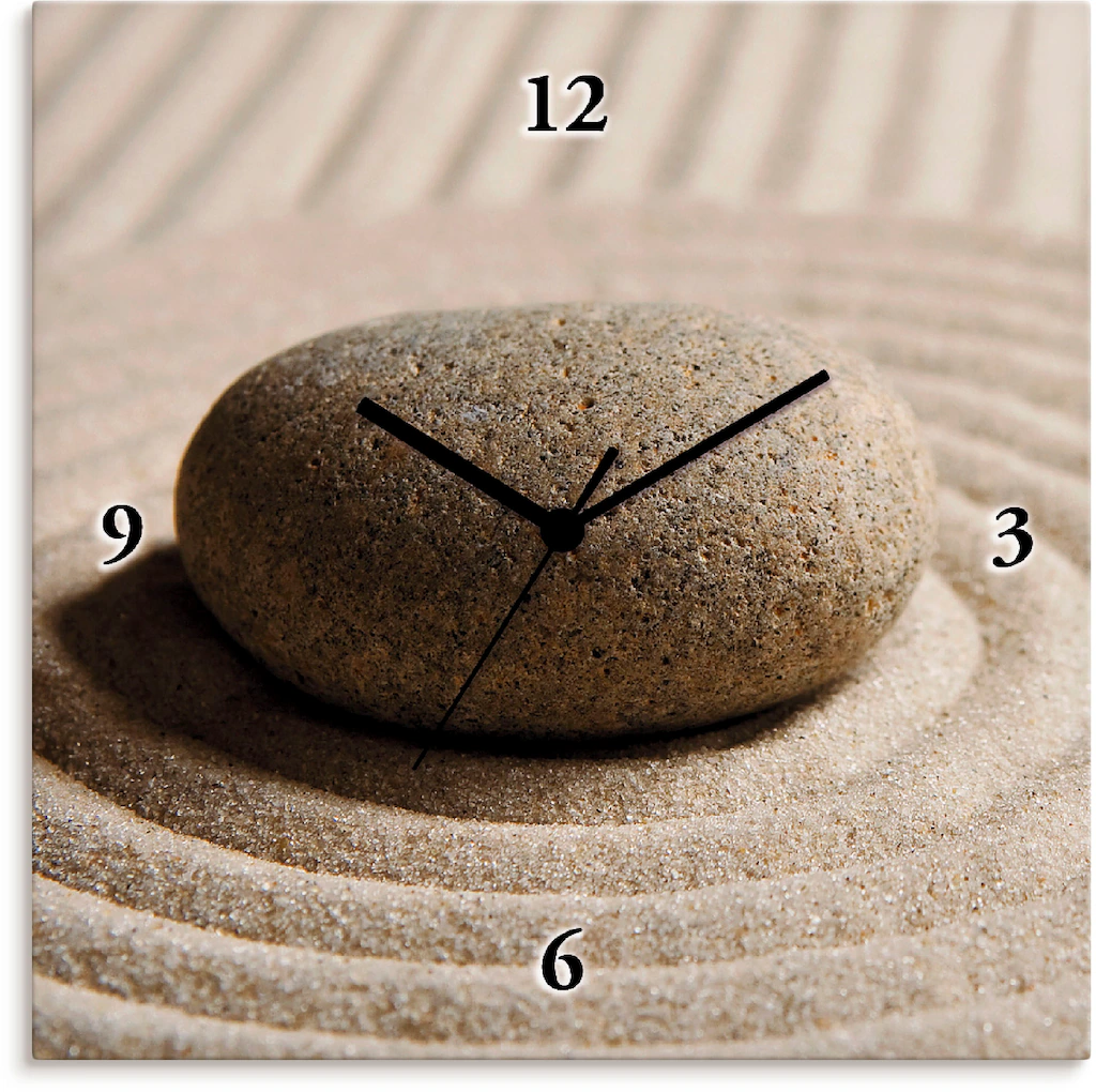 Artland Wanduhr »Mini Zen Garten - Sand«, wahlweise mit Quarz- oder Funkuhr günstig online kaufen