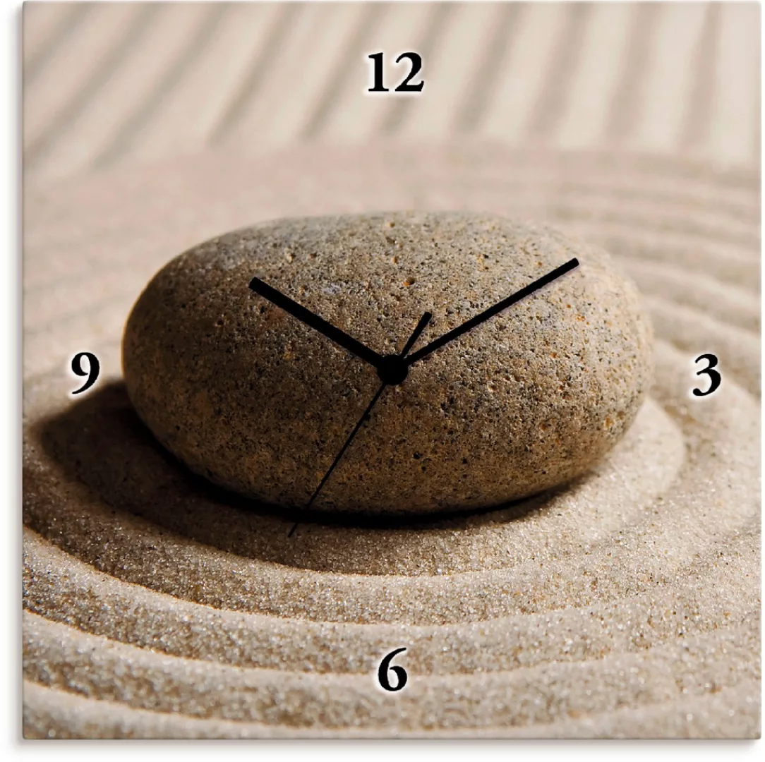 Artland Wanduhr "Mini Zen Garten - Sand", wahlweise mit Quarz- oder Funkuhr günstig online kaufen