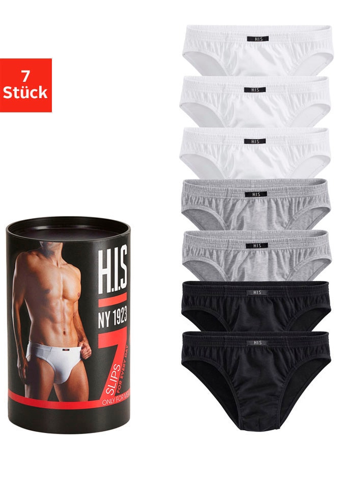 H.I.S Slip "Unterhosen für Herren", (Packung, 7 St.), aus Baumwoll-Mix günstig online kaufen