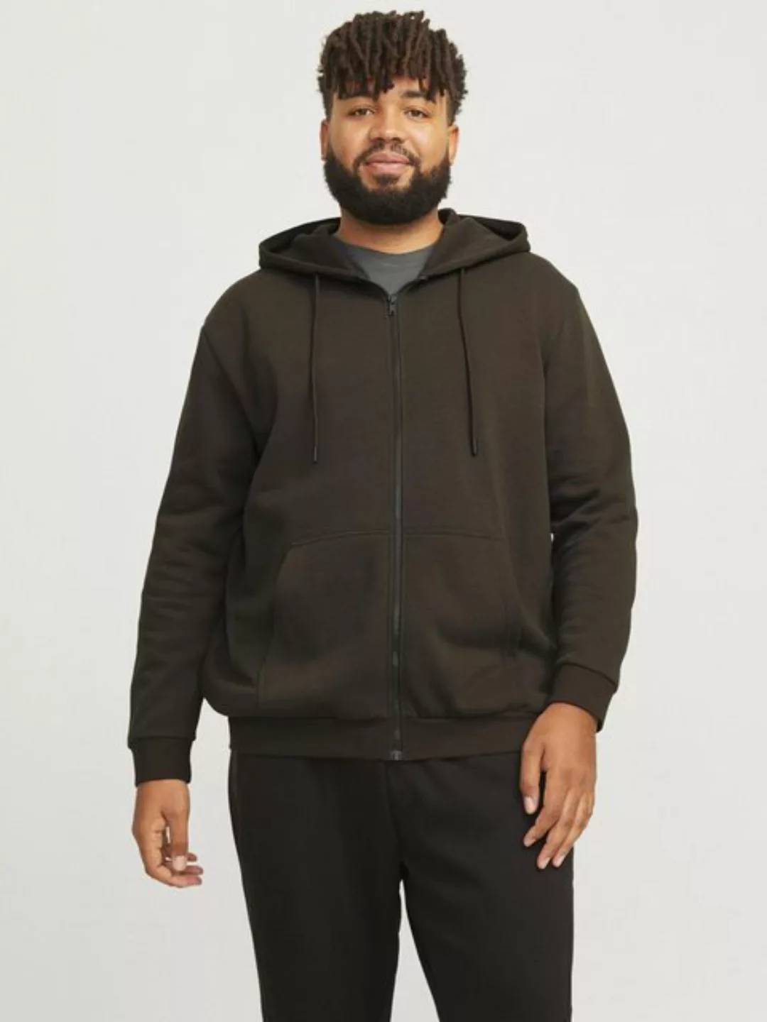 Jack & Jones Plus Sweatjacke JJEBRADLEY (1-tlg) günstig online kaufen