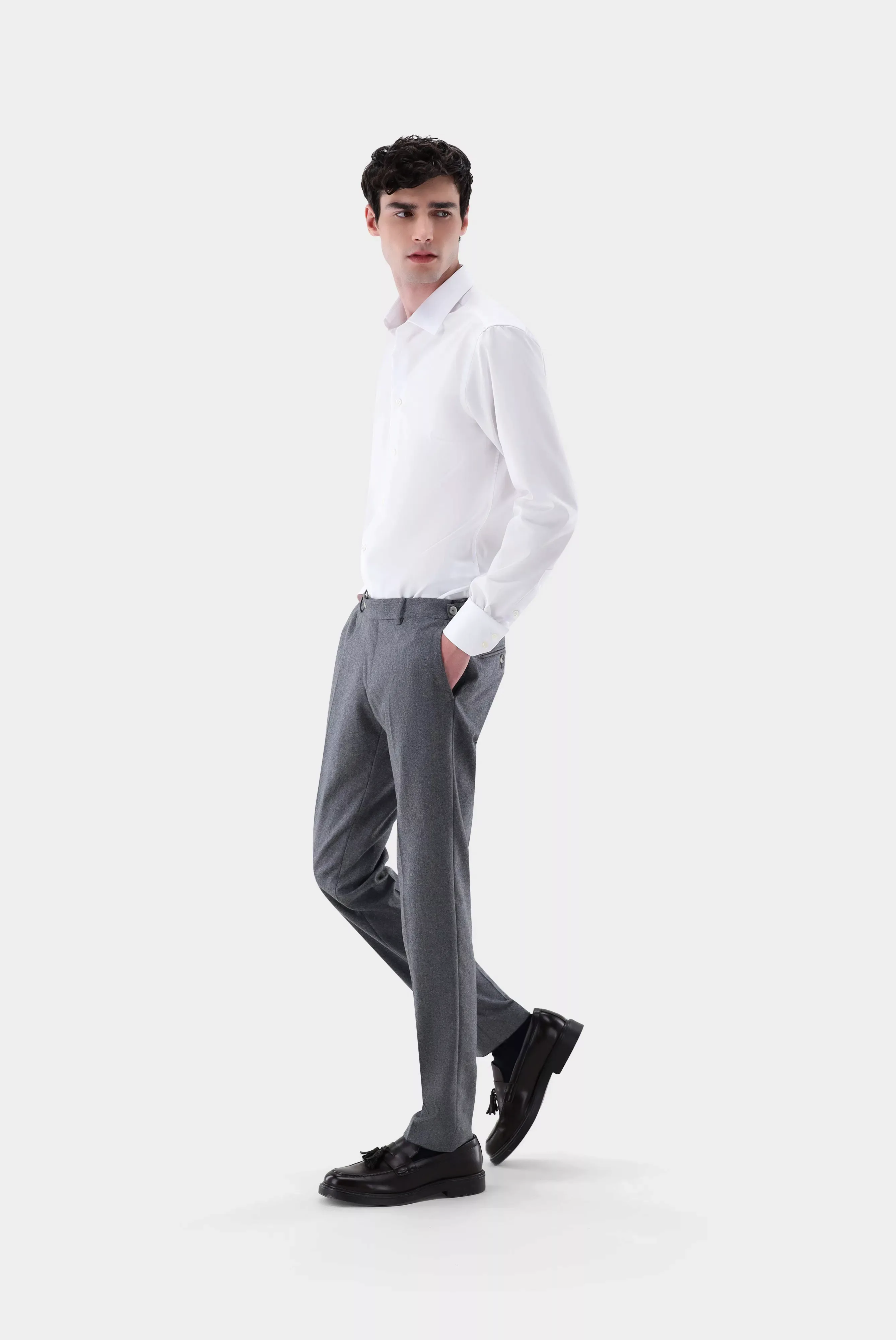 Bügelfreies Twill Hemd Slim Fit günstig online kaufen