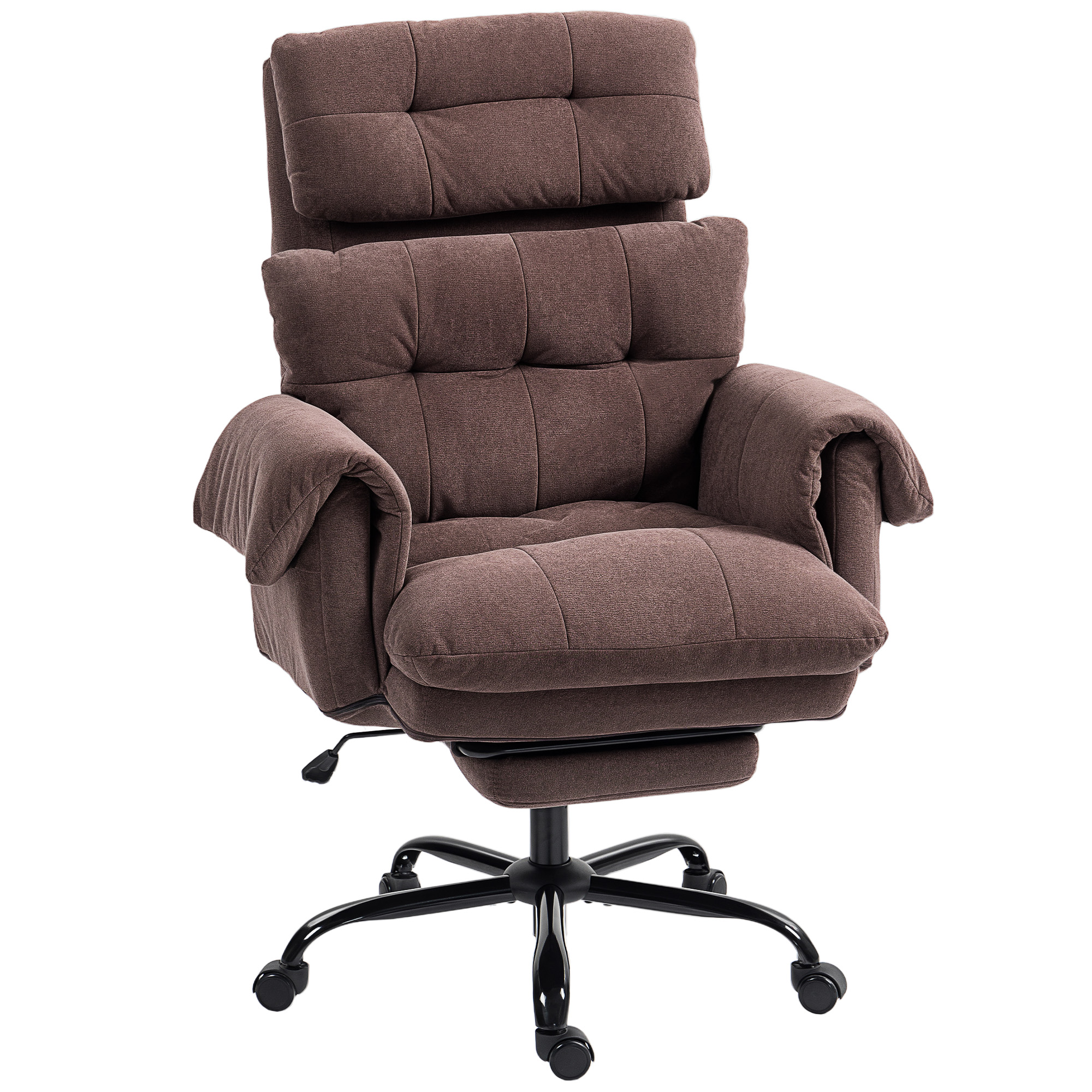 HOMCOM Bürostuhl, Ergonomischer Schreibtischstuhl mit Armlehne, Fußstütze, günstig online kaufen