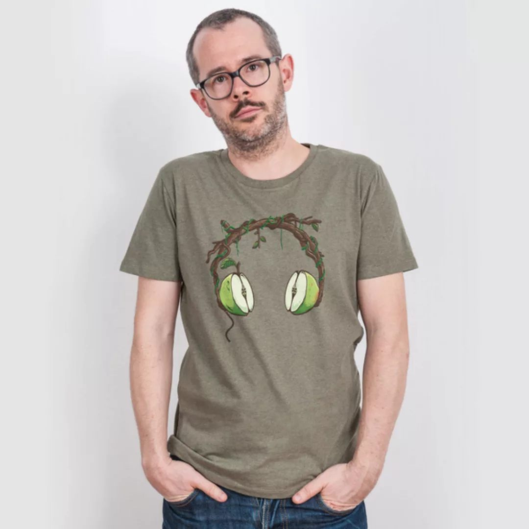 Robert Richter – Apple Beats - Mens Organic Cotton T-shirt günstig online kaufen
