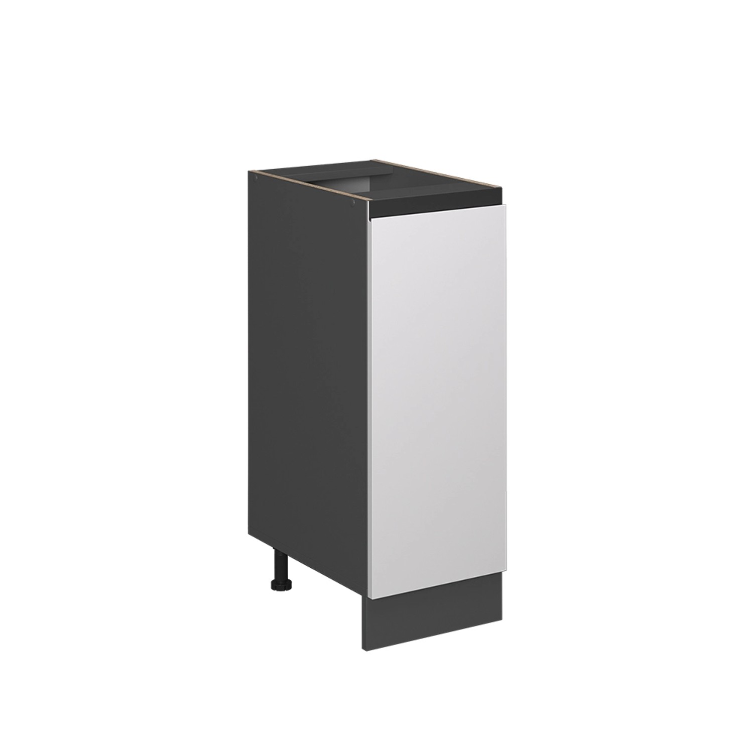 Vicco Apothekerschrank R-Line Weiß/Anthrazit 30 cm J-Shape ohne Arbeitsplat günstig online kaufen