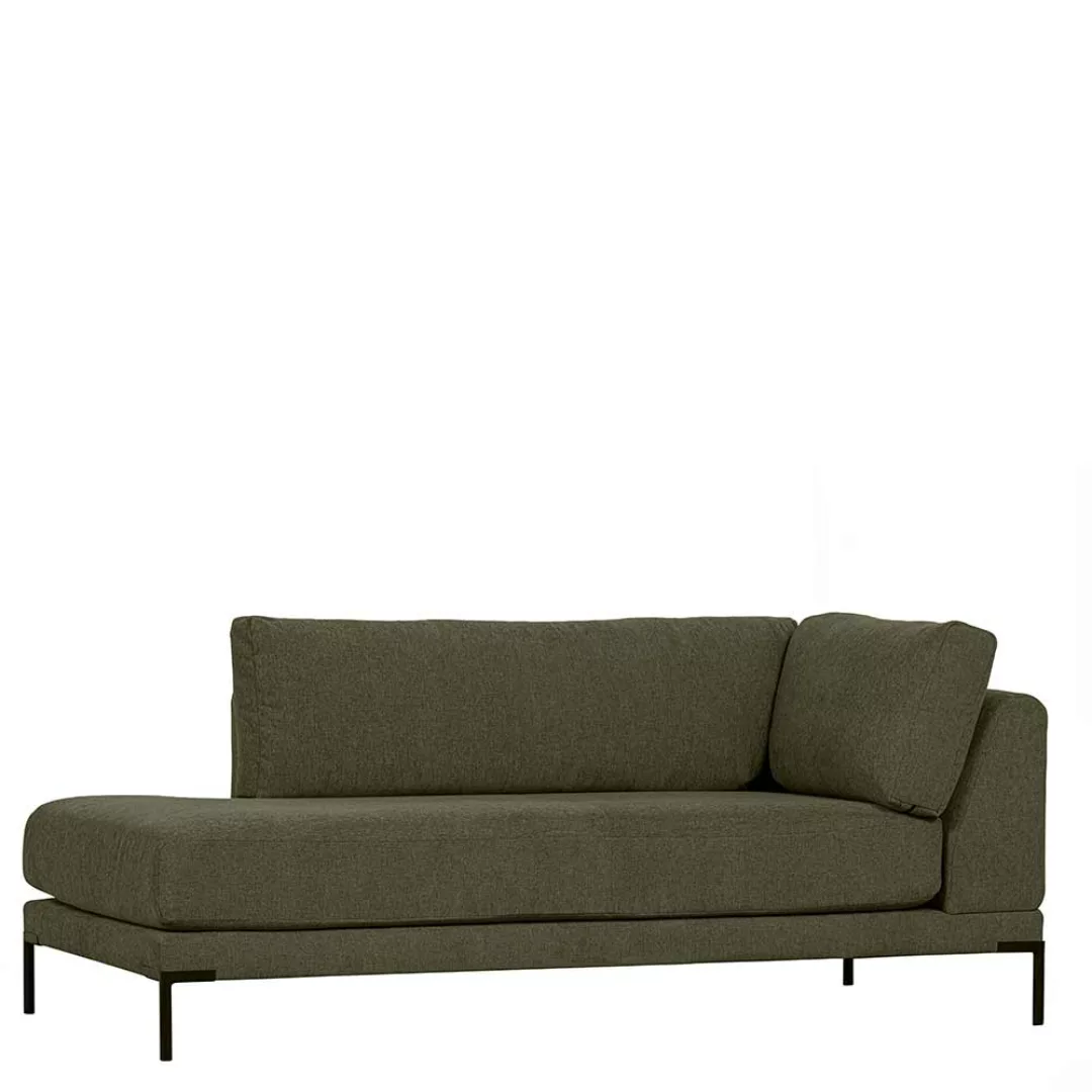 Recamiere Modul Sofa rechts in Dunkelgrün Stoff 200 cm breit günstig online kaufen