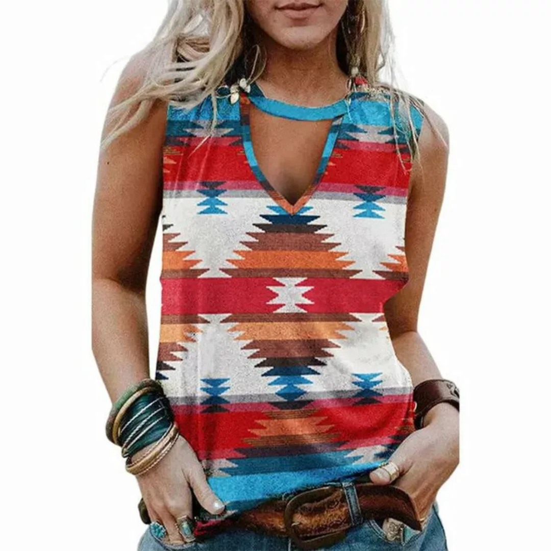 YRIIOMO Tanktop Locker sitzendes ärmelloses Damen Tanktop für den Sommer, b günstig online kaufen