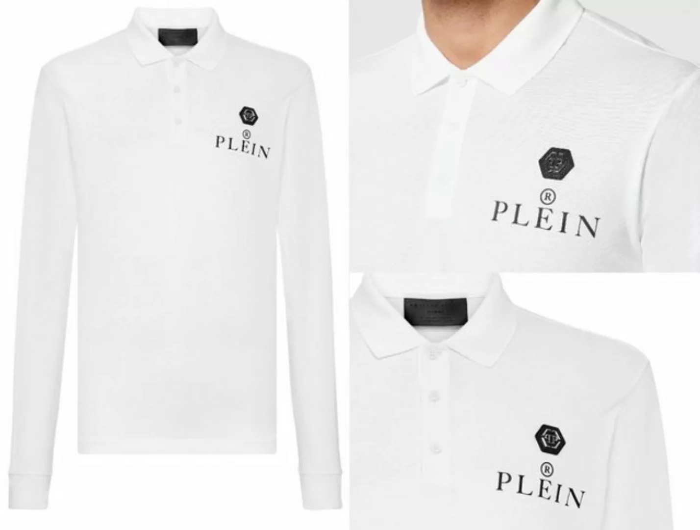 PHILIPP PLEIN Poloshirt PHILIPP PLEIN Polo Shirt Polohemd Leather PP Hexago günstig online kaufen