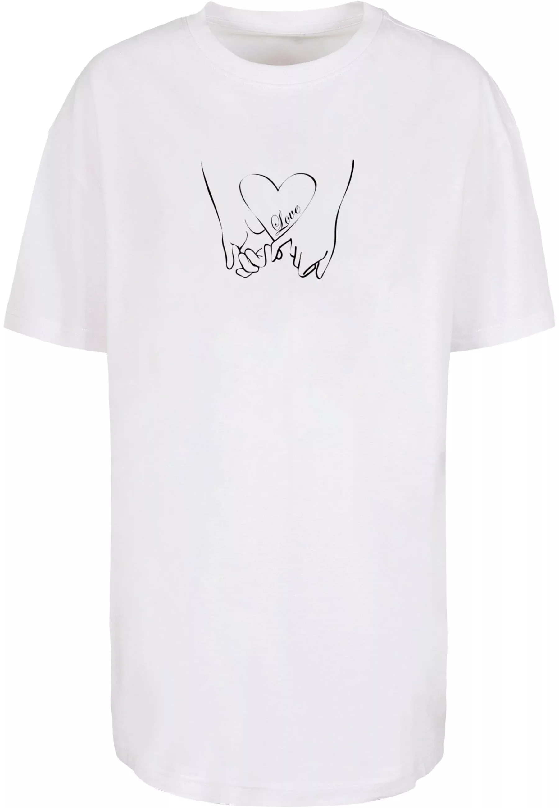 Merchcode T-Shirt "Merchcode Damen Ladies Love 2 Oversized Boyfriend Tee" günstig online kaufen