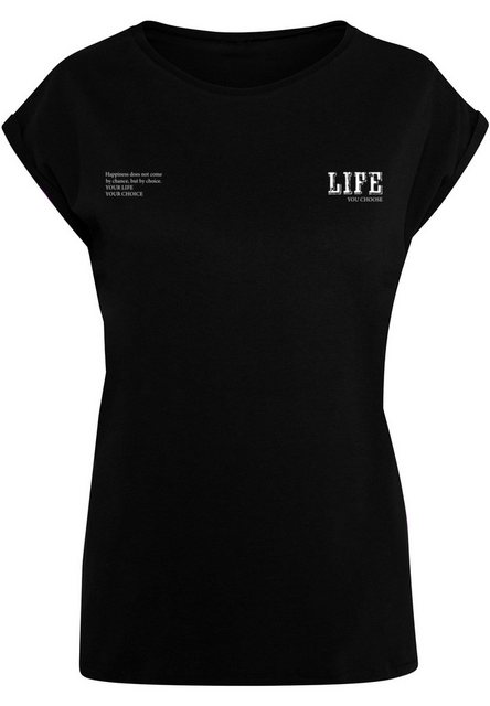 Merchcode T-Shirt Merchcode Damen Ladies Life Extended Shoulder Tee (1-tlg) günstig online kaufen