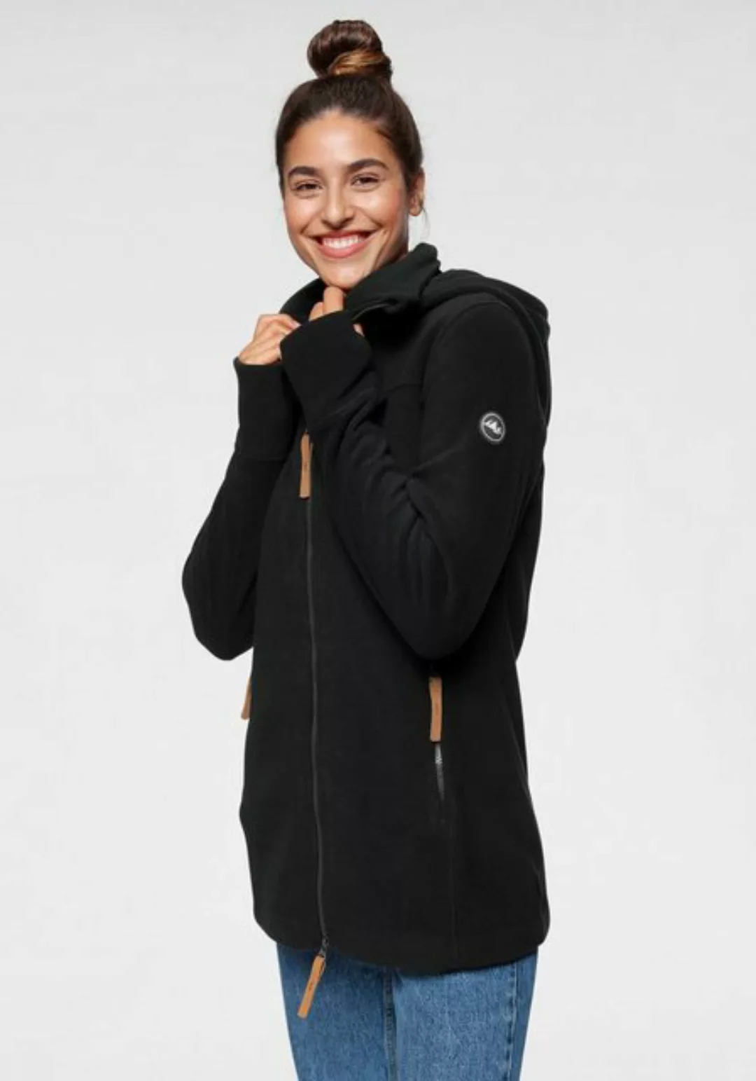 Polarino Fleecejacke aus Fleece, atmungsaktiv, schnell trocknend günstig online kaufen