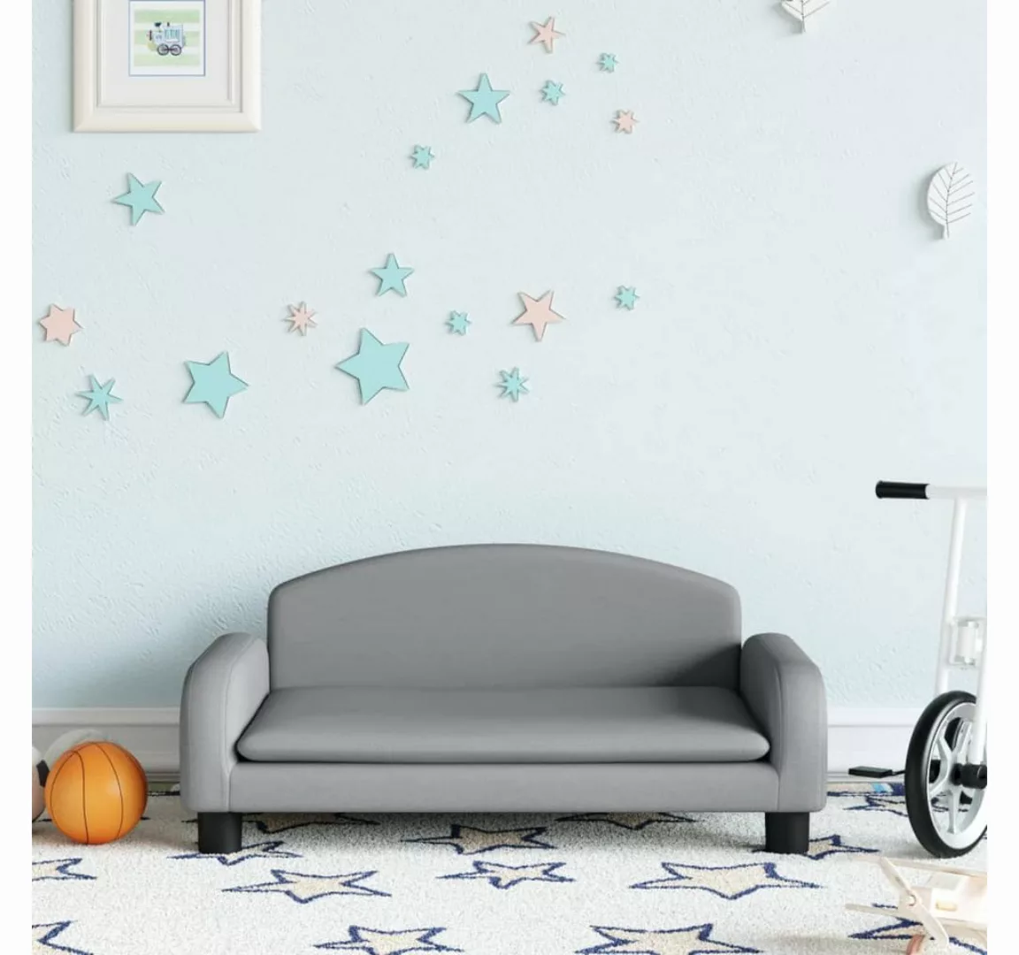 vidaXL Kindersofa Kindersofa Dunkelgrau 70x45x30 cm Stoff Kindercouch Kinde günstig online kaufen