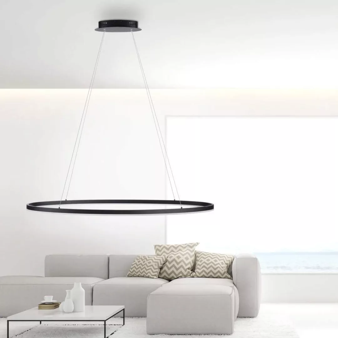 LED Pendelleuchte Titus in Anthrazit 57,5W 7760lm günstig online kaufen