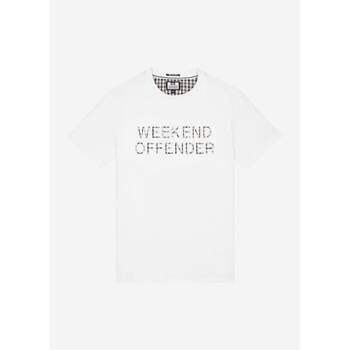 Weekend Offender  T-Shirts & Poloshirts Tornaco – weißes Mid-House-Karomust günstig online kaufen