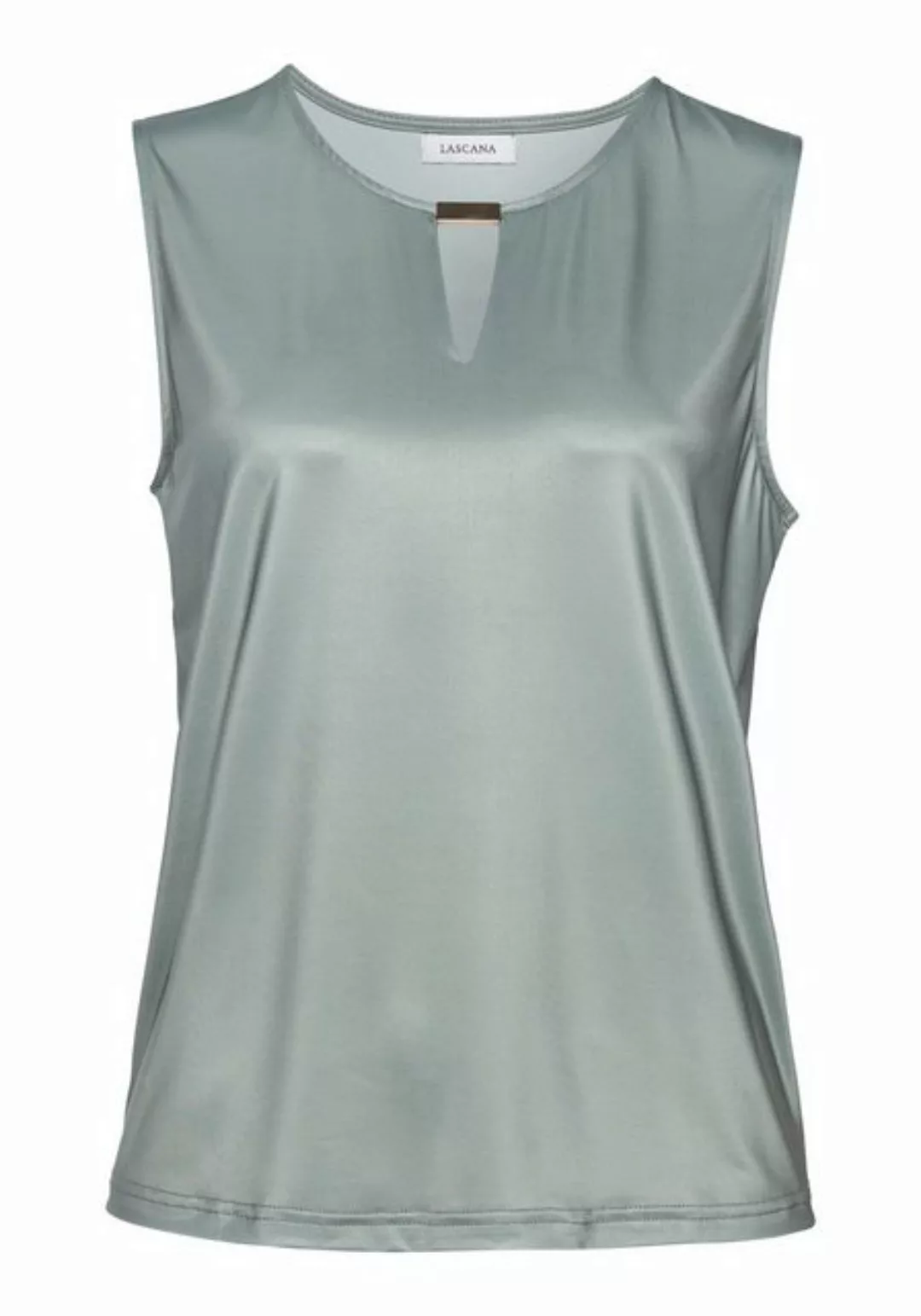 LASCANA Tanktop aus glatter Jerseyqualität und Cut-out vorne, elegantes Som günstig online kaufen