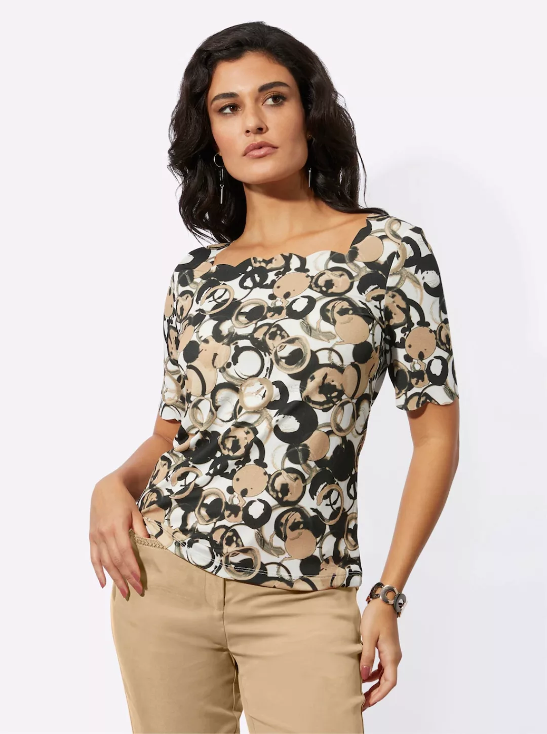 creation L Print-Shirt "Druck-Shirt", (1 tlg.) günstig online kaufen