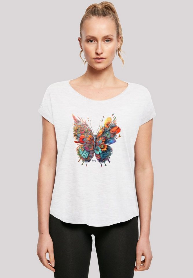 F4NT4STIC T-Shirt "Schmetterling Blumen", Print günstig online kaufen